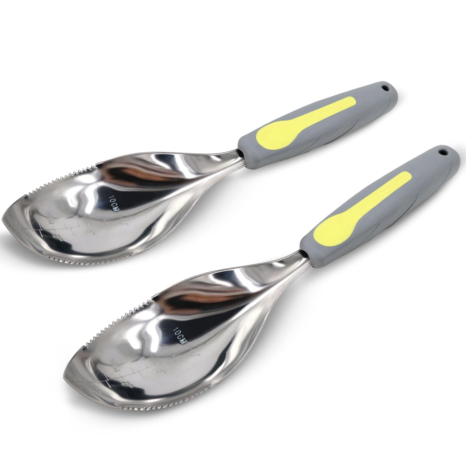 Jardineer Multi-Use Hand Garden Trowel, Stainless Steel Soil Scoops, All-in-One Hand Shovel with Sharp Point and Serrated Edge for Digging, Planting, Transplanting, Removing Weeds