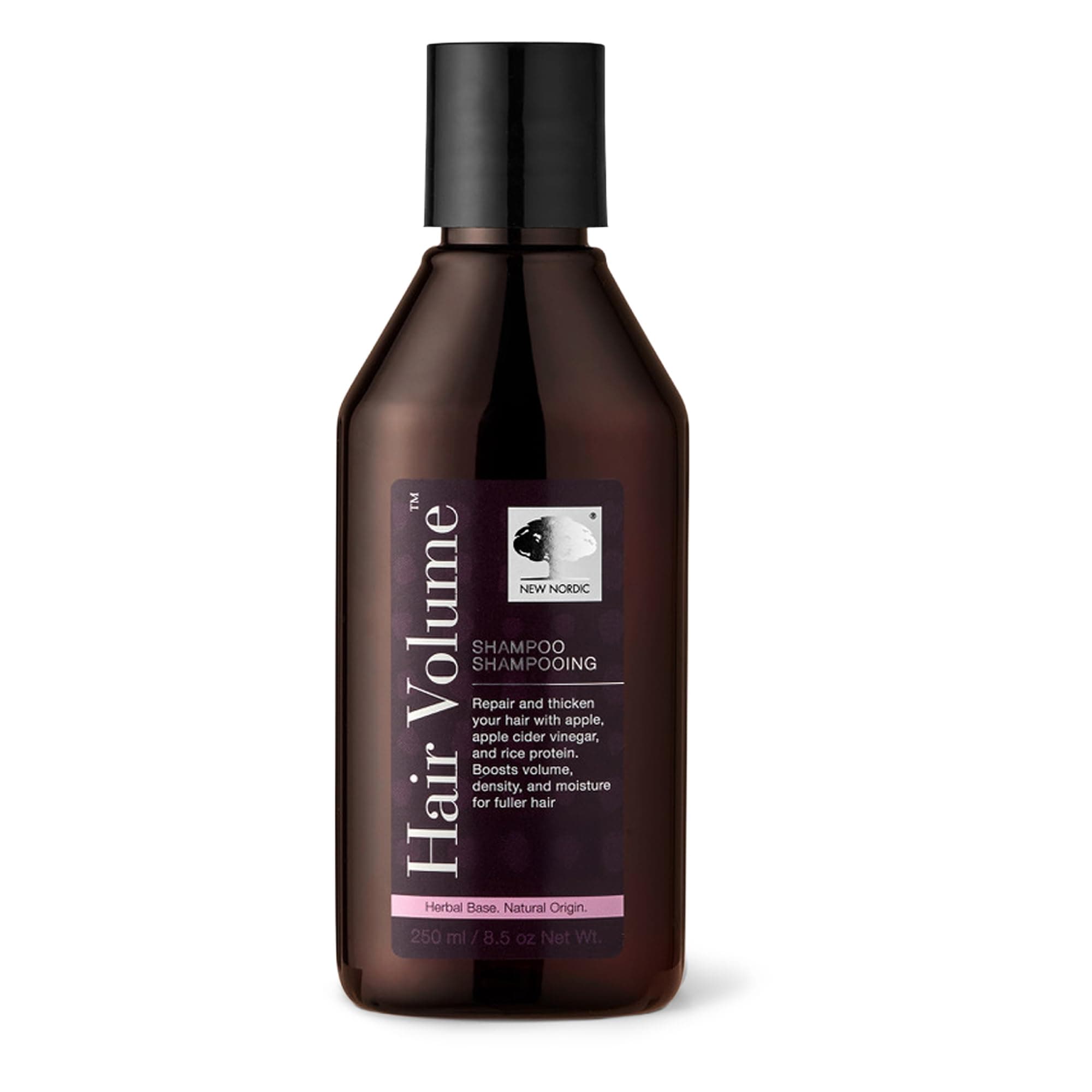 New Nordic Hair Volume Shampoo, Sulphate Free Shampoo, Apple Cider, 250 ml