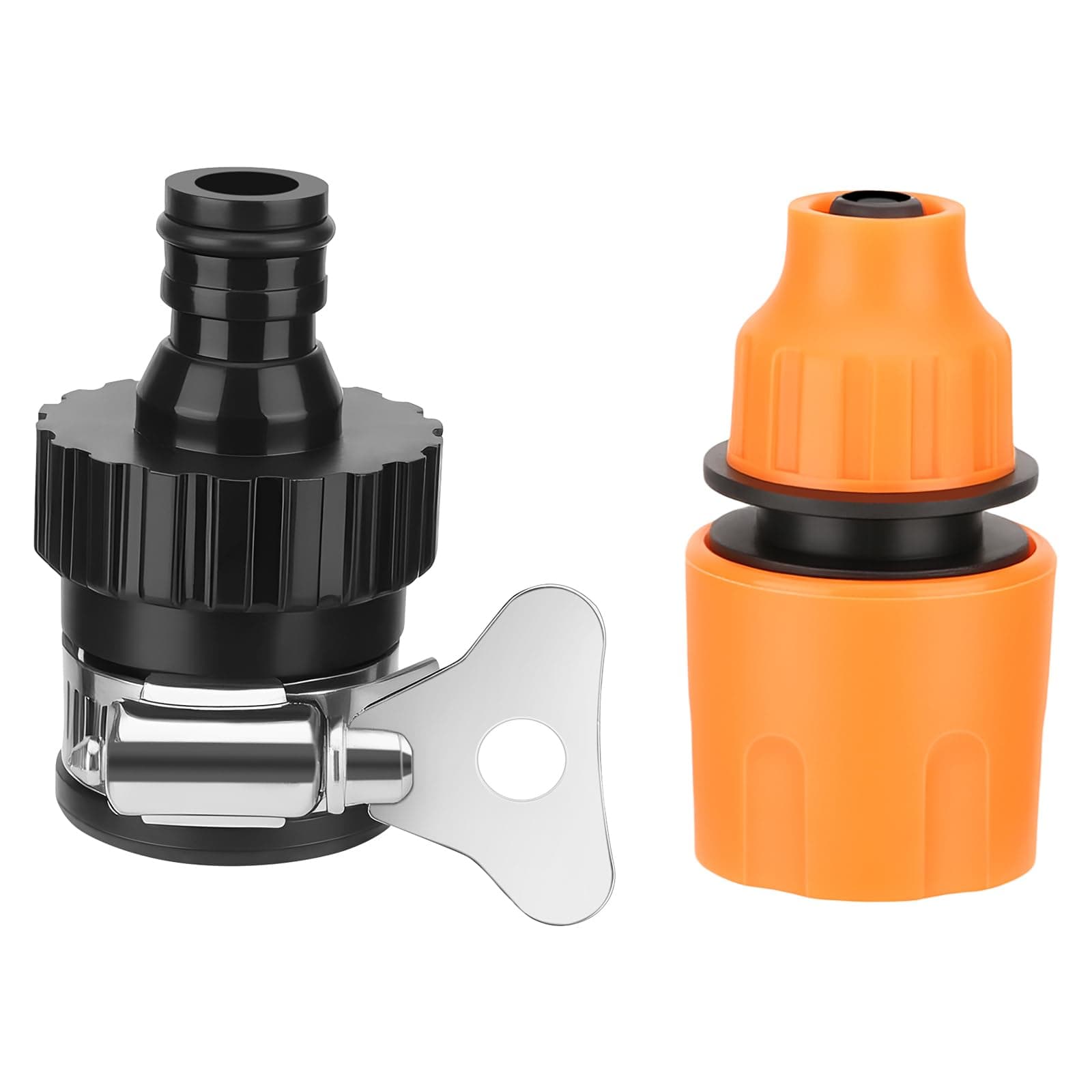 Faucet Connector for Portable Cordless Pressure Washer Use, Faucet Water Providing Way of Car Floor Wall Fence Cleaning (Note: for Pipe Diameter: 0.4 Inch Use Only)