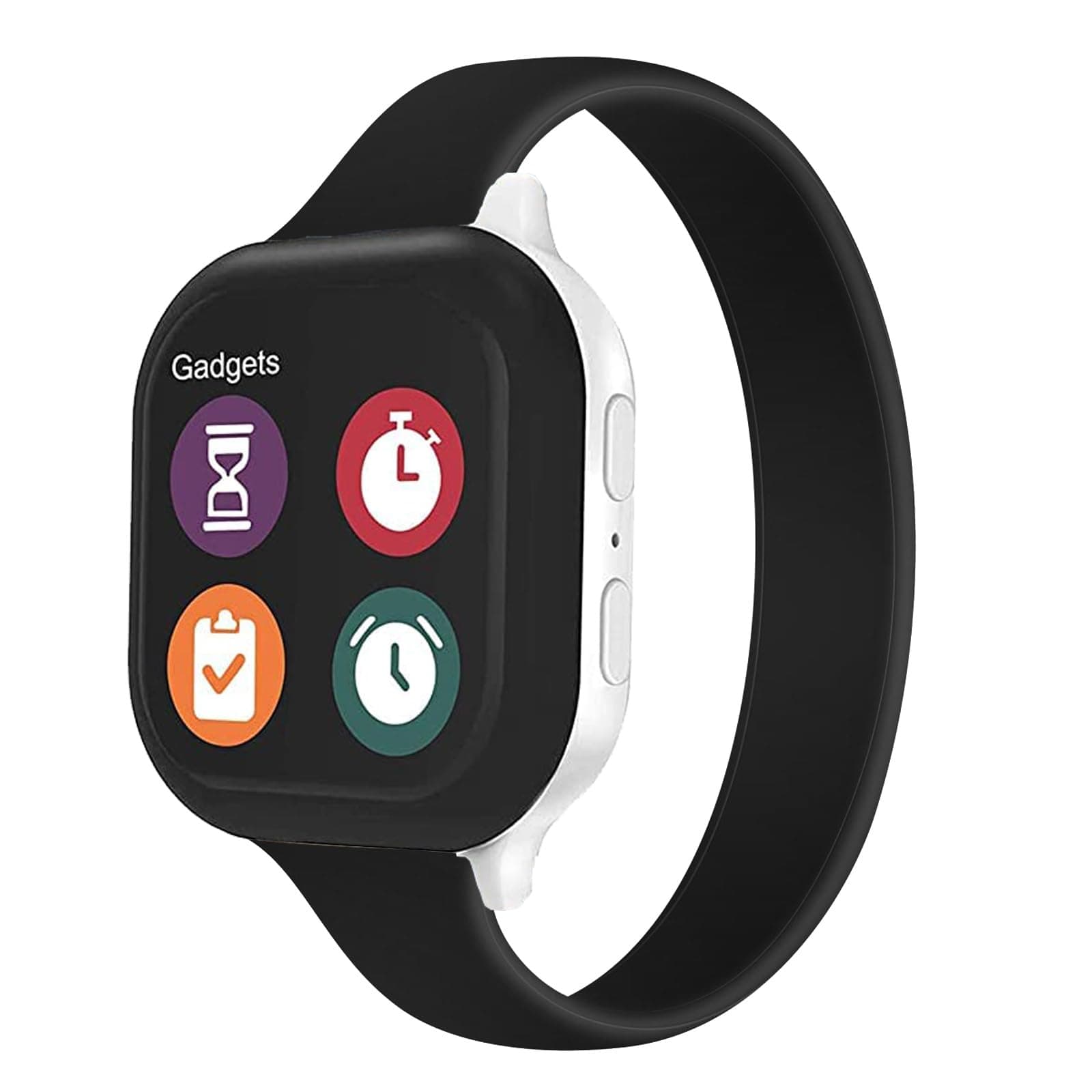 GUYUEFENG Solo Loop Slim Band Compatible with Apple Watch Bands 38mm 40mm 41mm 42mm 44mm 45mm 46mm, Stretchy Silicone Elastic Women Sport Thin Strap for iWatch Series 11 10 SE 9 8 7 6 5 4 3 2 1