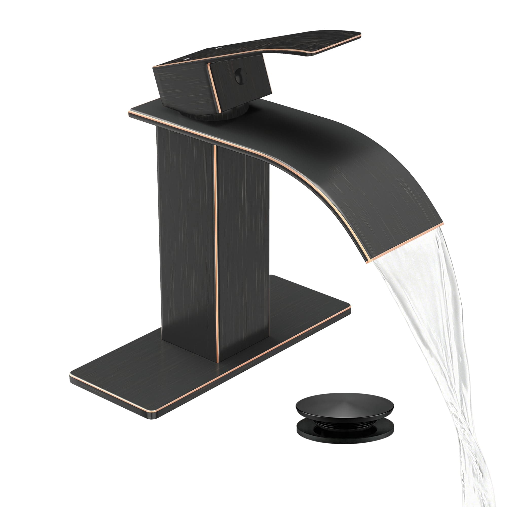 Fransiton Bathroom Faucet 1 or 3 Hole Single Handle Sink taps Bronze