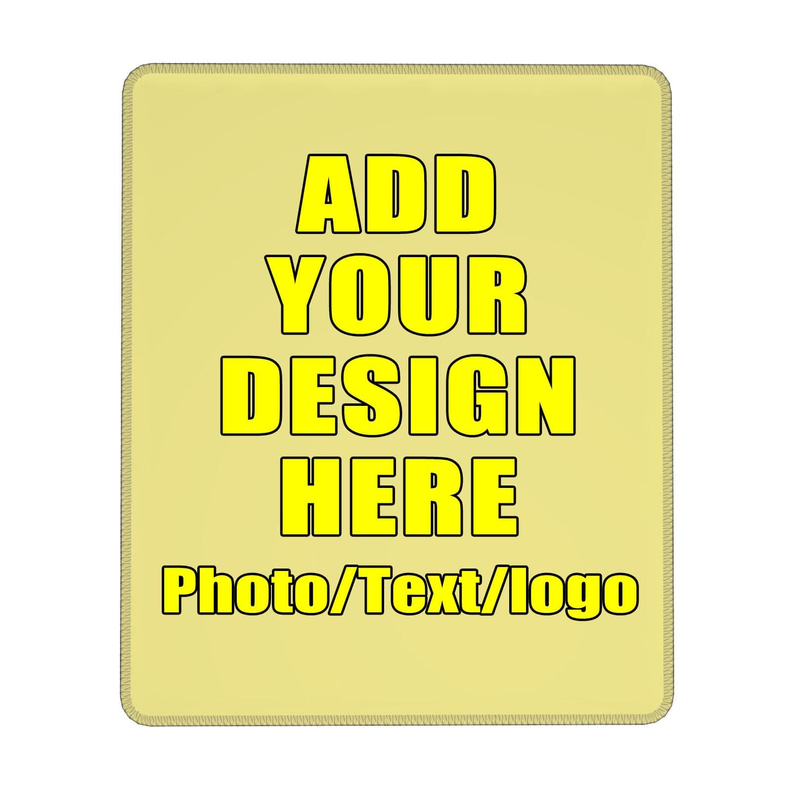 Custom Mousepad Personalized Mousepad with Photo Image Name Text Logo Non-Slip Game Computer Desk Mat Customized Office Supplies,Khaki