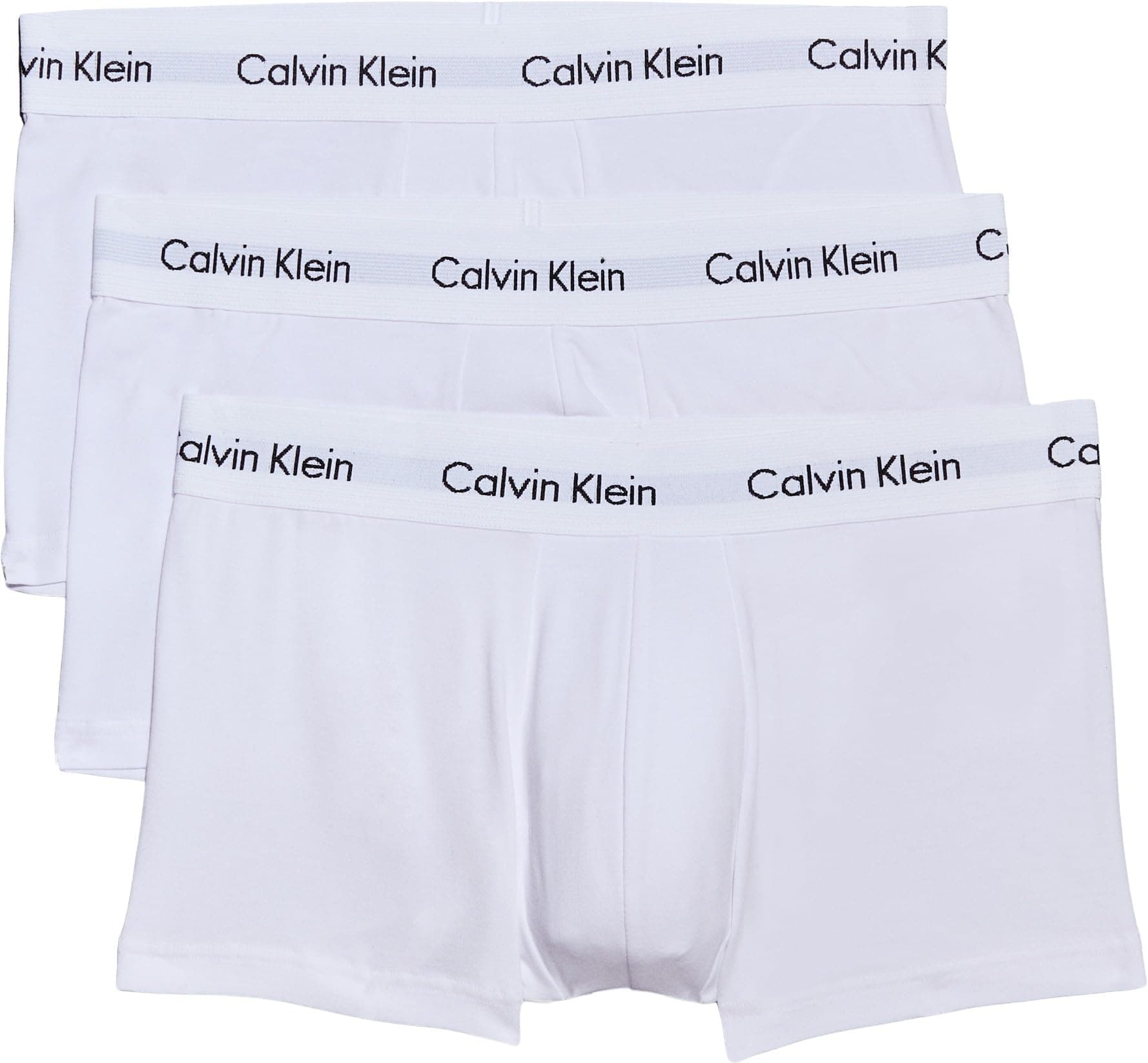 Calvin Klein Calzoncillos bóxer Hombre Pack de 3 Low Rise Trunks Ropa Interior, Blanco (White), M