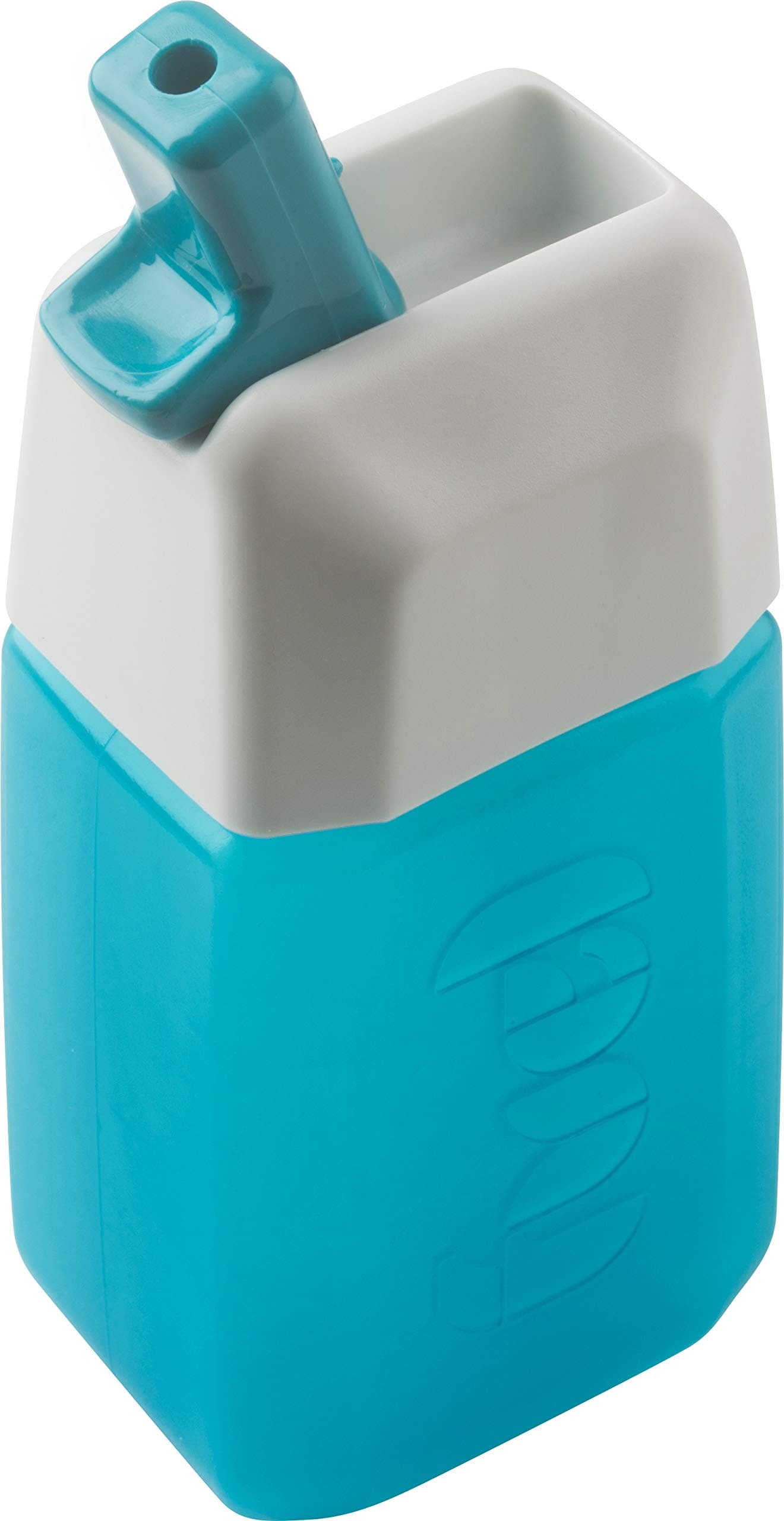 Trudeau Fuel Nectar Plastic Reusable Lunch Juice and Water Box, Tropical, 10oz, Turquoise (38308327)