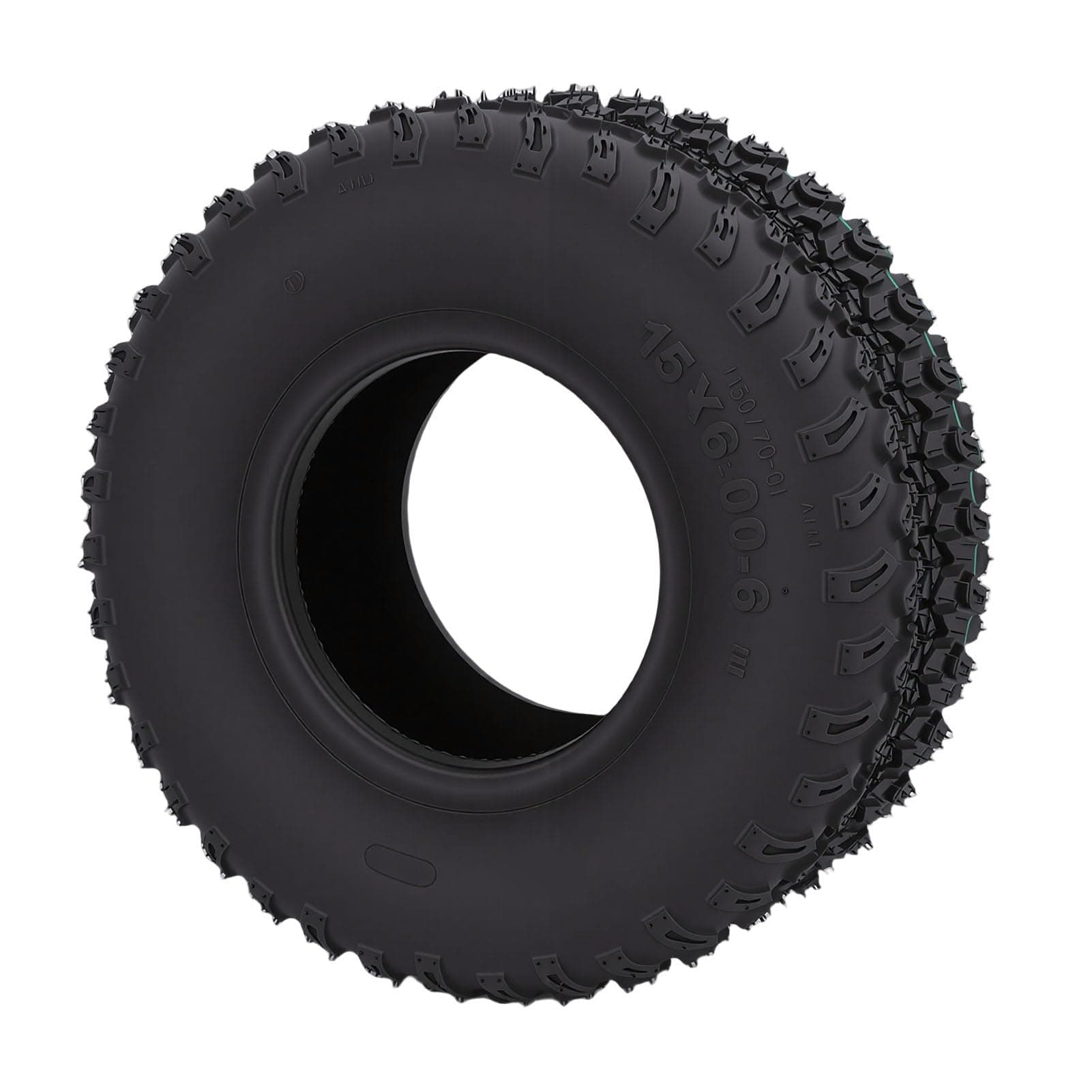 Bnineteenteam 15x6.00 6 Tire, 15x6.00x6 4 Ply Tubeless Replacement Tire with High Grade Rubber for Garden Tractor Riding Mower