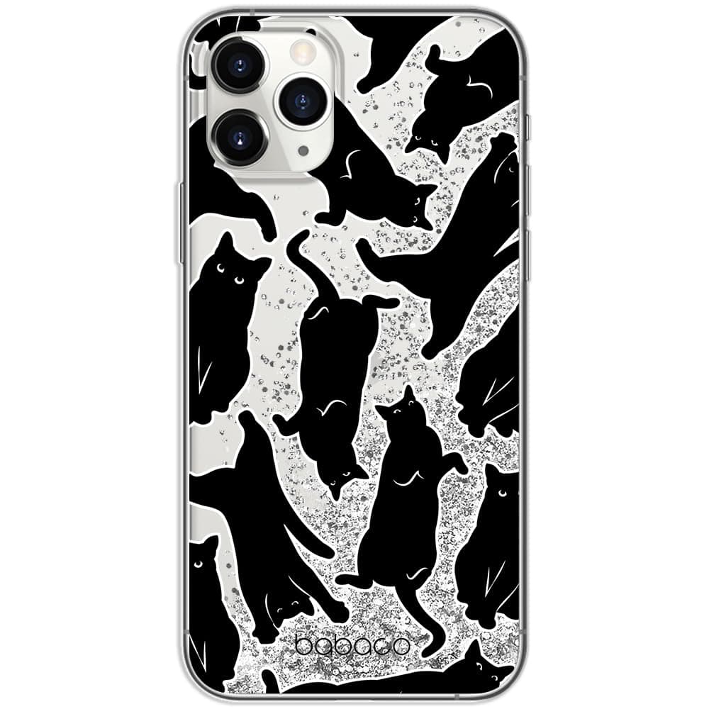 Babaco ERT Group Mobile Phone case for Apple iPhone 11 PRO Original and Officially Licensed Pattern Cats 005 optimally adapted to The Mobile Phone, with Glitter Overflow Effect