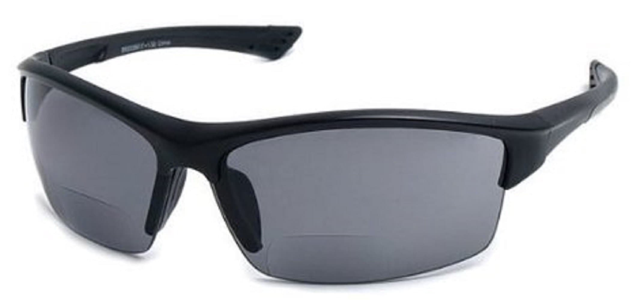 Incredible Bargains The Foster Bifocal Sun Reader Sport and Wrap Around Reading Sunglasses, Black +2.00