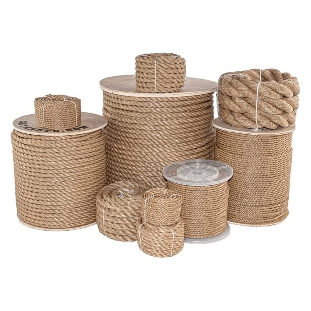 SGT KNOTS Twisted ProManila Rope - UnManila, Twisted 3 Strand Outdoor Rope, Lightweight Synthetic Rope for DIY Projects, Marine, Commercial (1.25" x 25ft)
