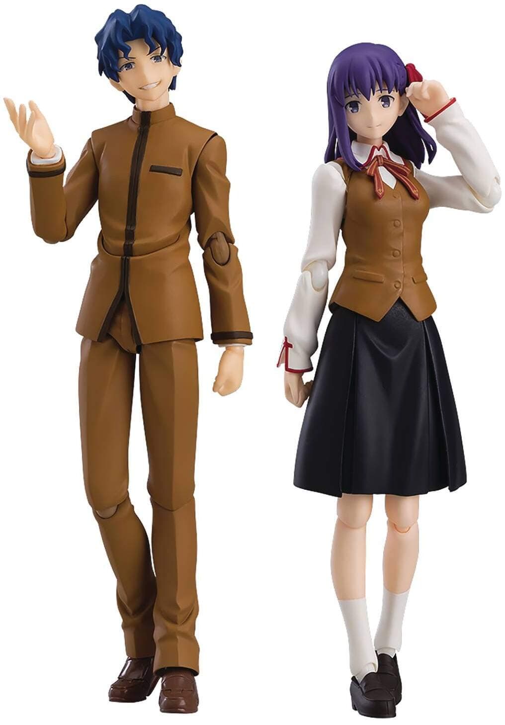 Max Factory Fate/Stay Night: Heaven's Feel: Shinji Matou & Sakura Matou Figma Action Figure 2-Pack, Multicolor