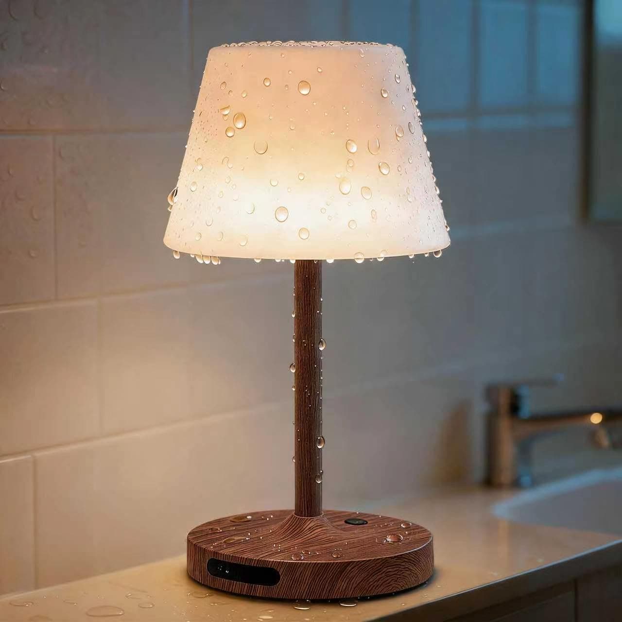 Outdoor Waterproof Shower Lamp, 5200mAh Rechargeable Bathroom Lamp