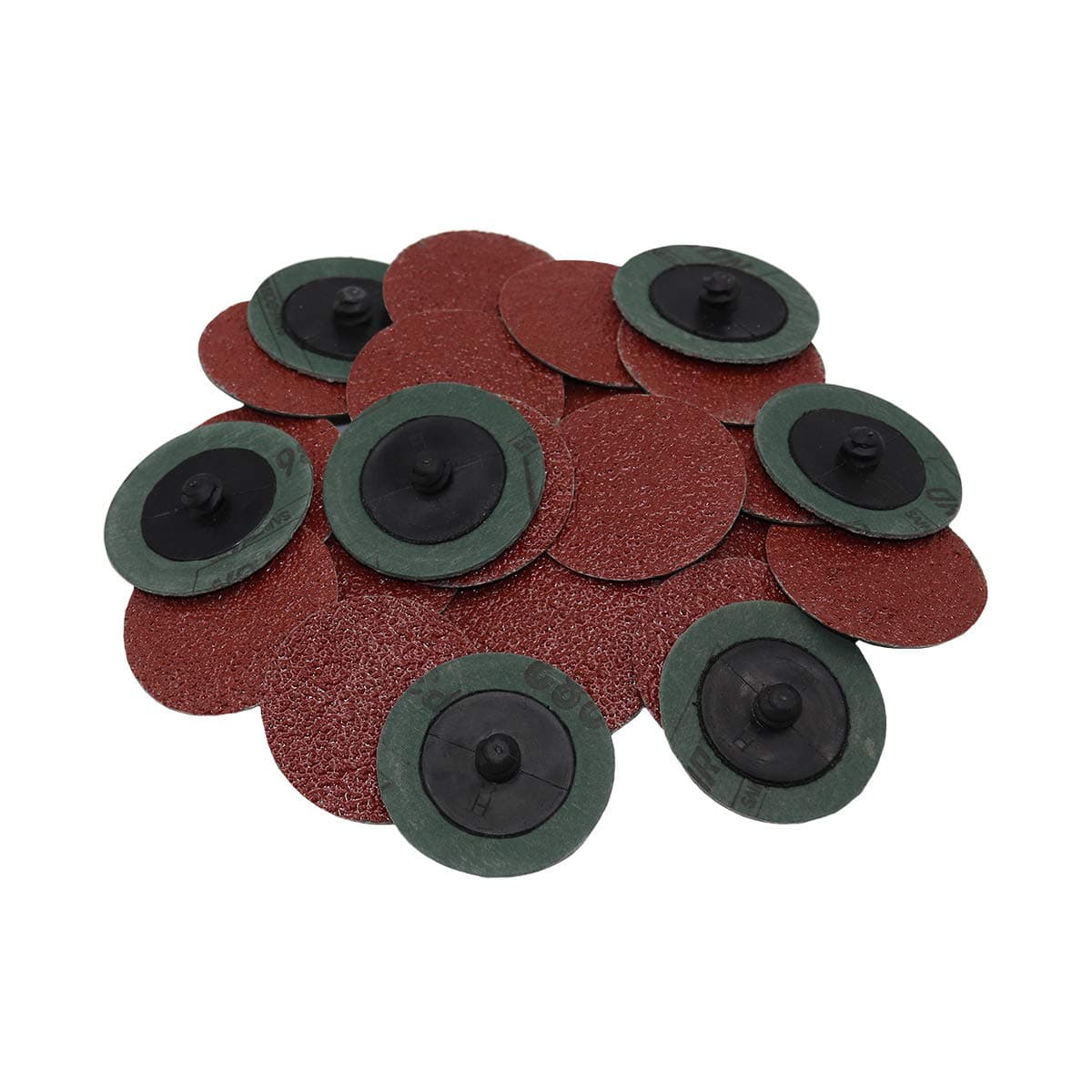 Grip 25 pc 2" Quick Change Sanding Discs (36 Grit) - Grinding and Polishing Metal or Wood Stock - 25,000 RPM Maximum Speed - Home, Garage, Workshop