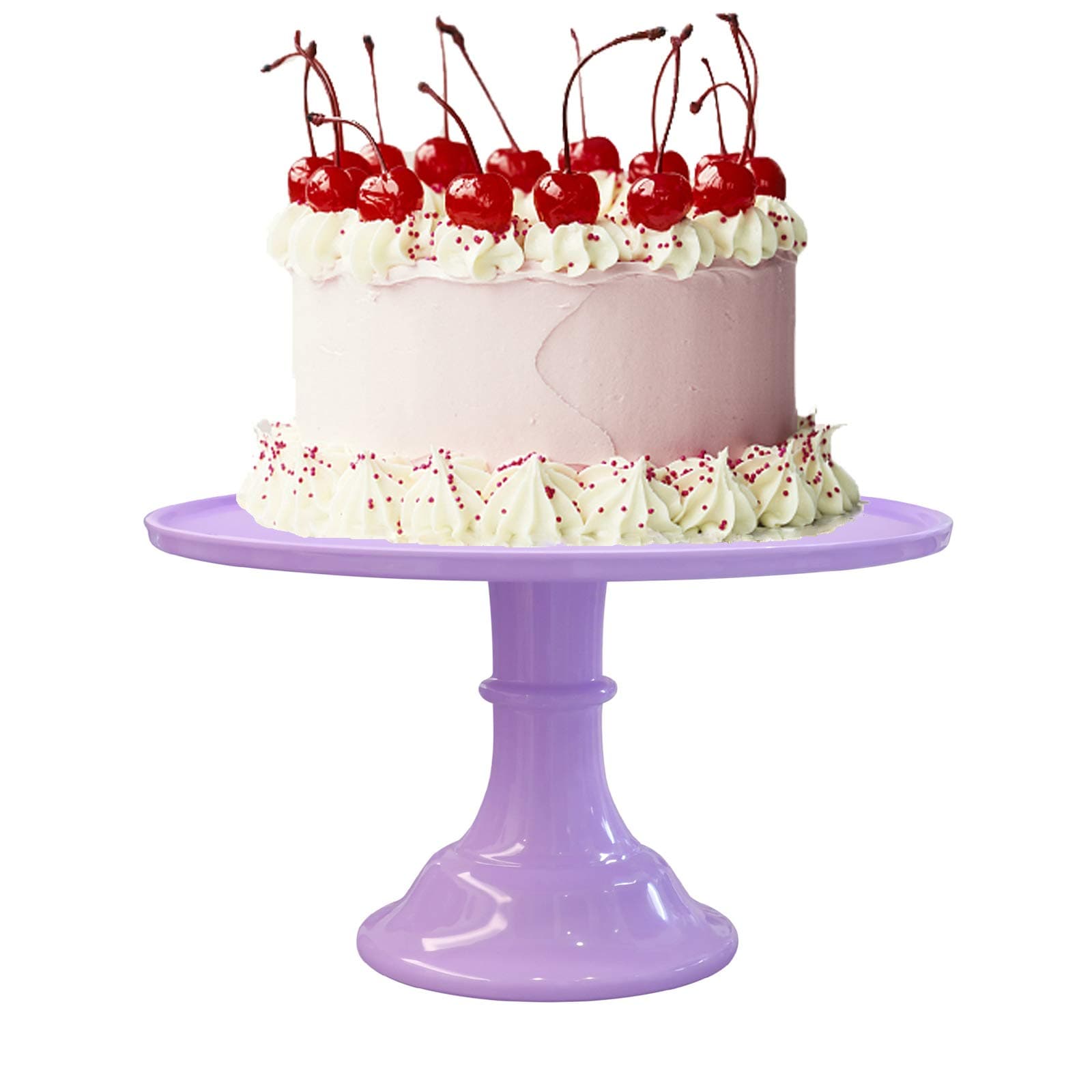 Round Cake Stand 11.7" Cake Display Stand Dessert Cupcake Display Tray for Graduation,Wedding,Birthday,Party,Anniversary,Ceremony (Pure White)