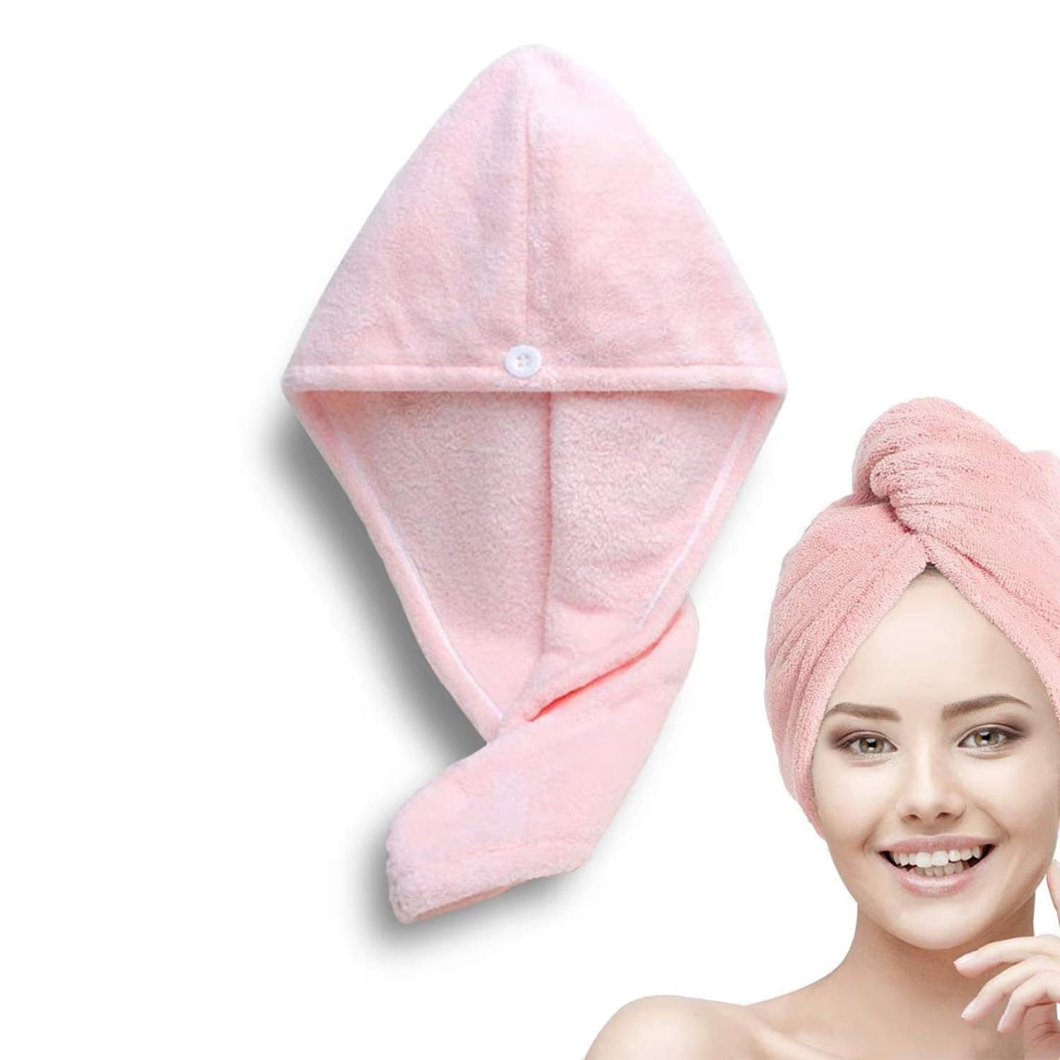 black sparrow Hair Towel Wrap Absorbent Towel Hair-Drying Bathrobe Magic Hair Wrap Towel Super Quick-Drying Microfiber Bath Towel Hair Dry Cap Salon Towel (Multicolor)