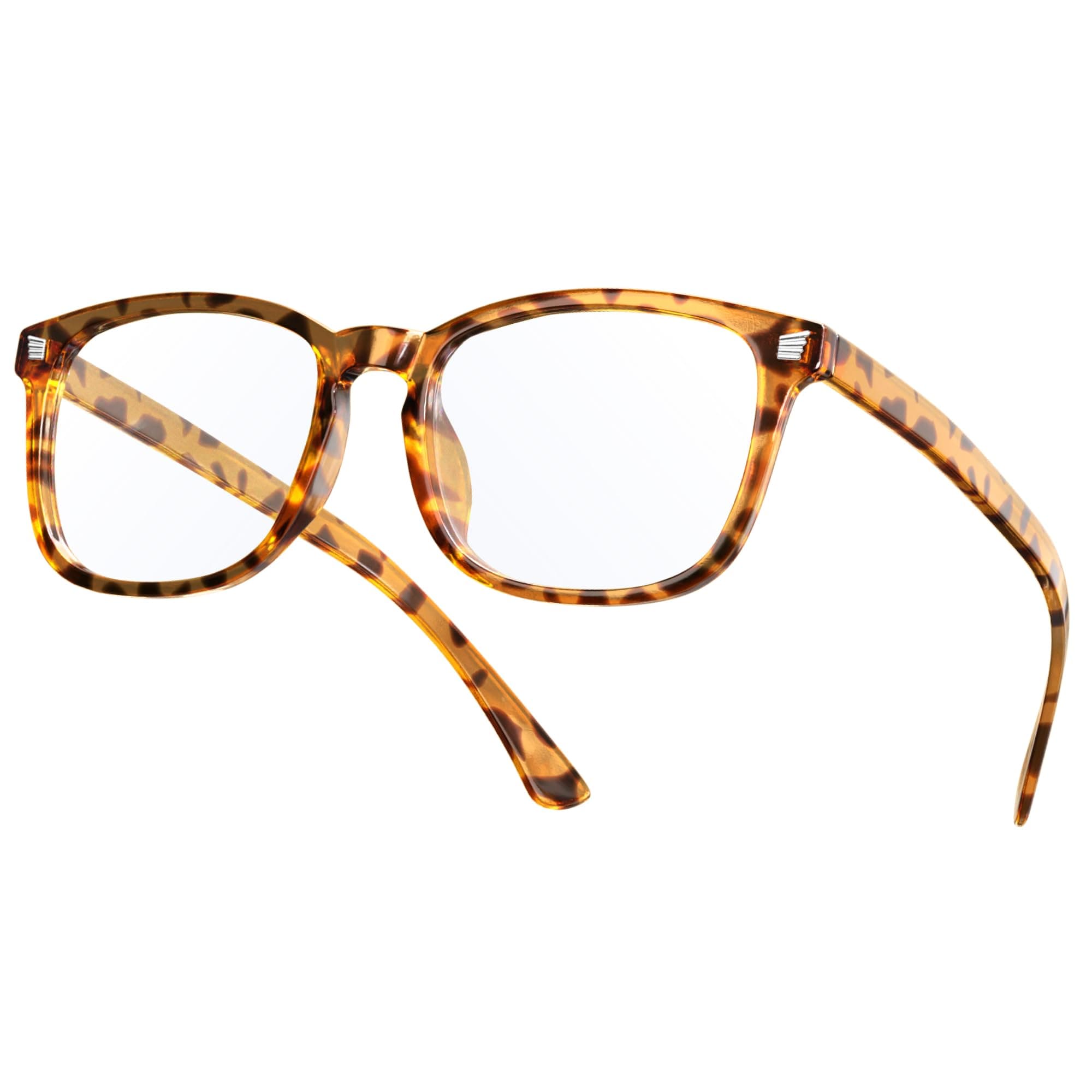 Gaoye Blue Light Blocking Glasses, Fashion Square Fake Nerd Eyewear Anti UV Ray Computer Gaming Eyeglasses Women/Men