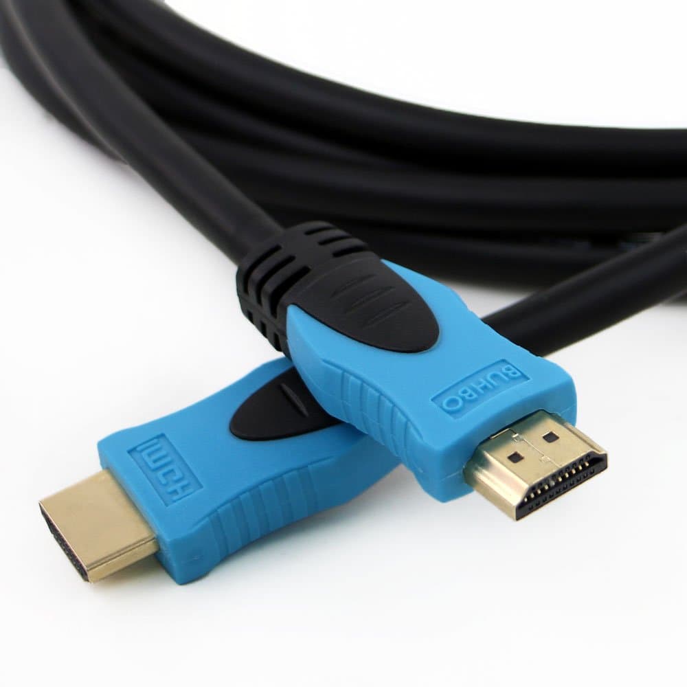 Buhbo High Speed HDMI 2.0 Cable (25 Feet) for 4K Ultra HD, 3D Video, Ethernet/Audio Return - Gold Plated Connectors