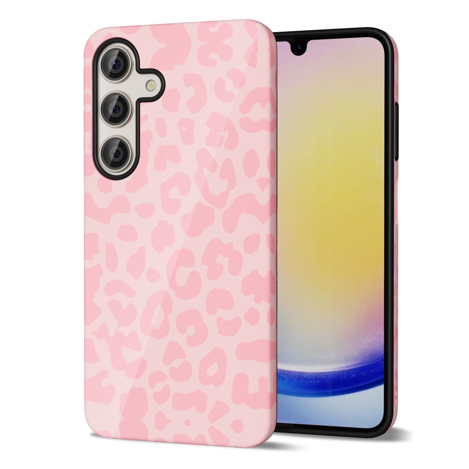 Svanove Cheetah Print Phone Case for Samsung Galaxy A25 5G Case Girly, Cute Leopard Case for Women, Luxury Trendy Retro Animal Print Design, Aesthetic Pattern Y2k Slim Hard Shell Plastic Cover, Pink