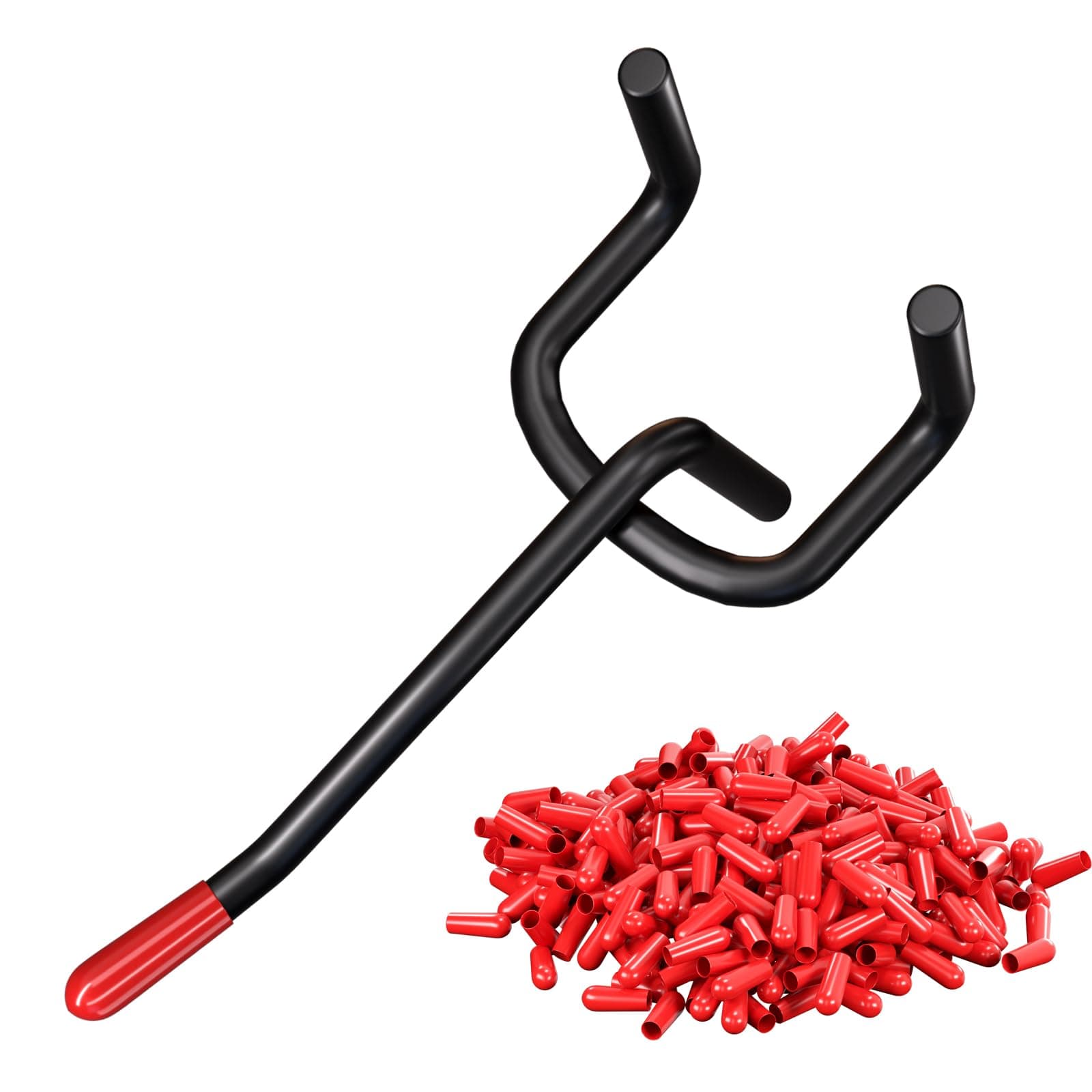 Onsski Pegboard Hooks for Hanging - Peg Board Organizer Accessories Fit New Metal Peg Board Storge Tool 2in 100Pcs