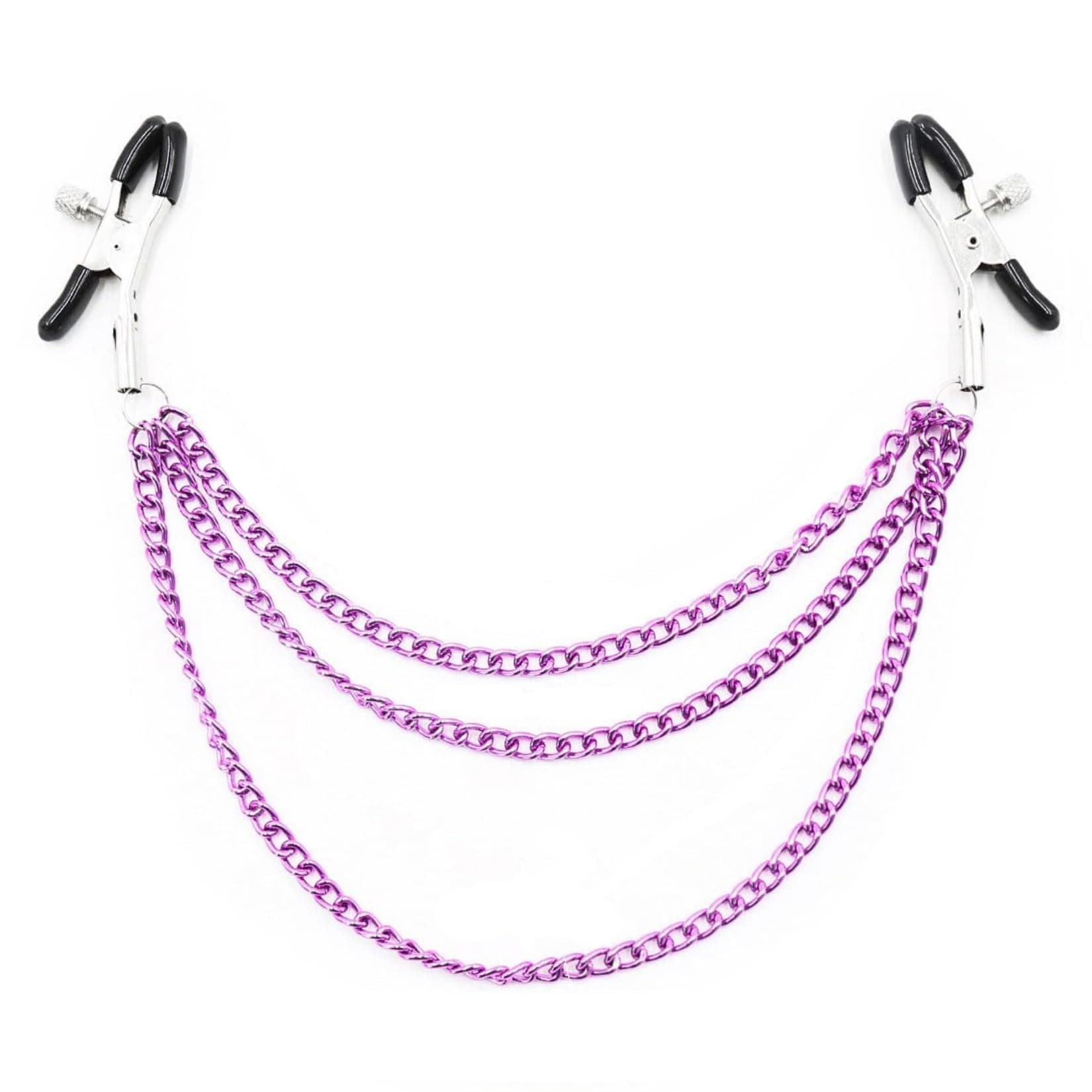 JWZMB - Body Clamps with Chain, Adjustable Snap Necklace, Stainless Steel Necklace, Body Clips, Non Piercing Synthetic Jewelry, Synthetic Body Jewelry, Alloy, No Gemstone
