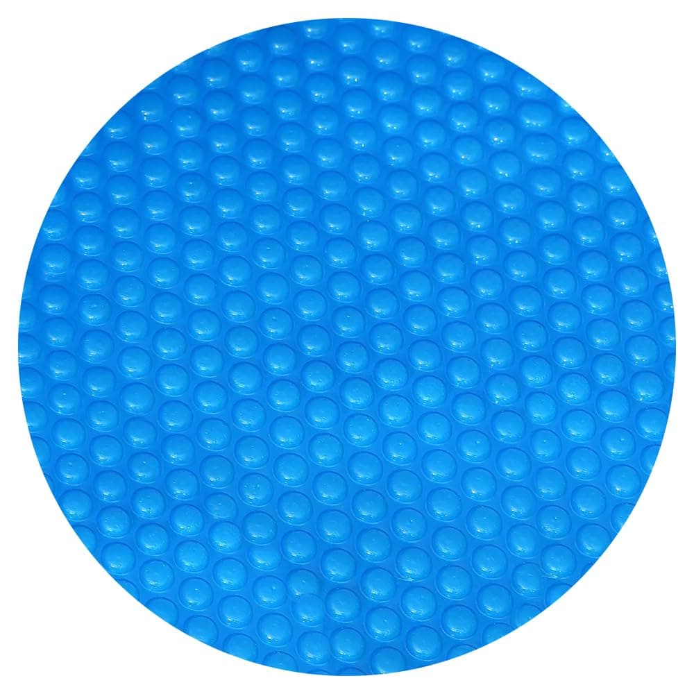 YUEWO Round Solar Cover, Blue 8 Foot Heat Retaining Solar Blanket Pool Heater Cover for for Above-Ground and In-Ground Pools Hot Tub Spa