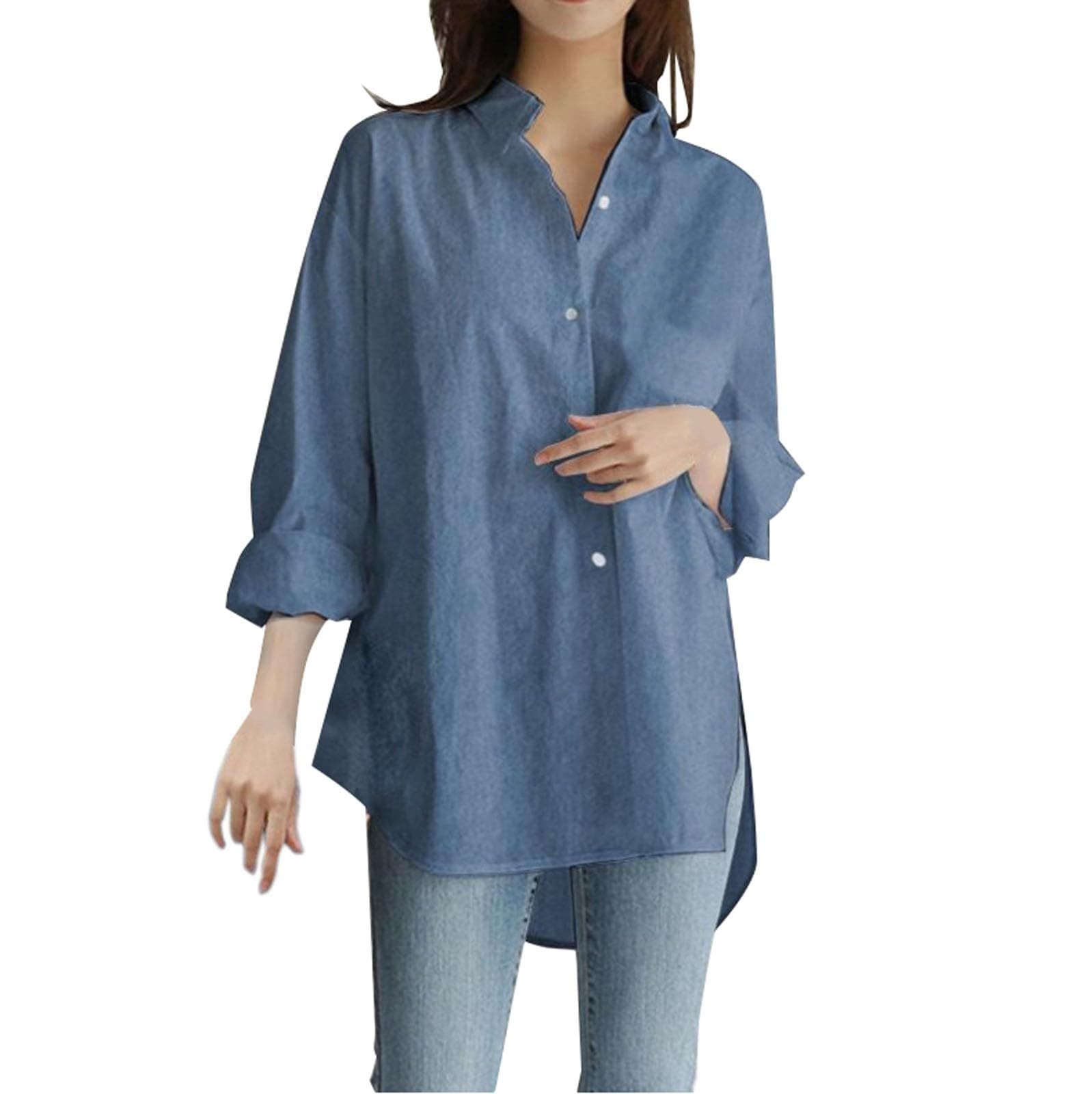 Summer Shirts for Women Shamrock Shirt Short Sleeve Blouses for Women Womens Shirts The Drop Womens Clothing White Button Up Shirt Women Womens Summer Tops Mandarin Collar Shirt Women