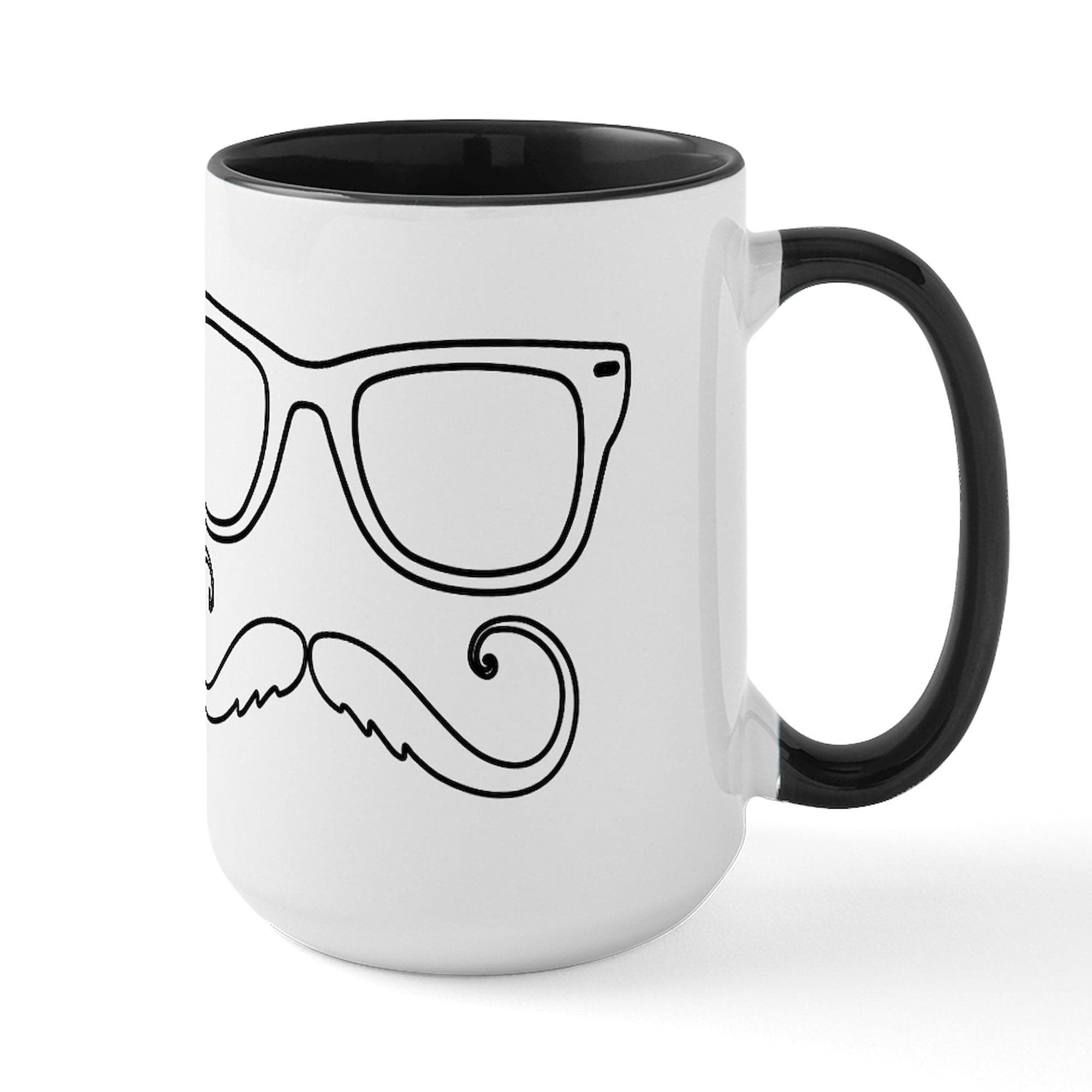 CafePress Imperial Mustache Face Mugs 15 oz (444 ml) Ceramic Coffee Mug