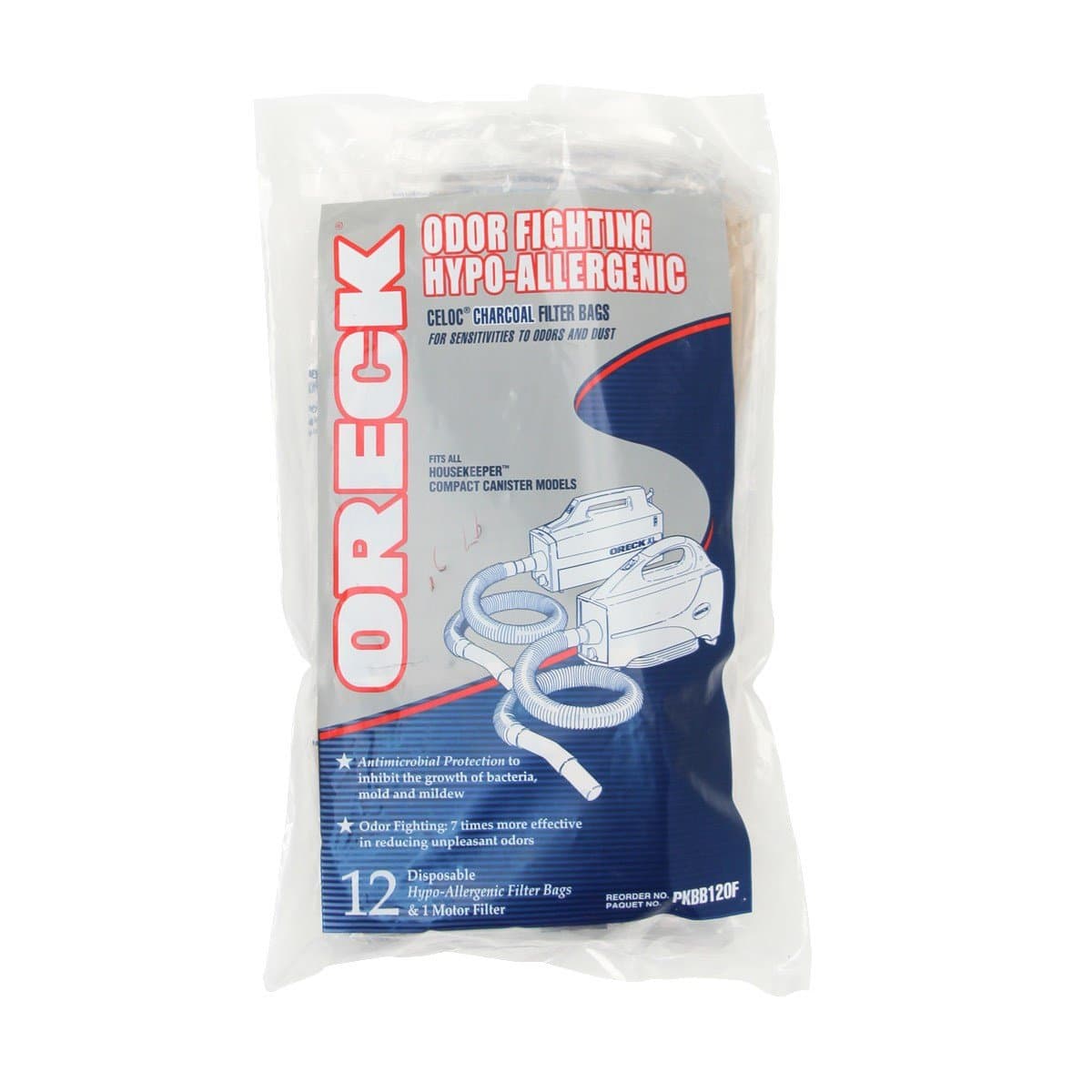 Oreck Odour Fighting Handheld Vacuum Cleaner Bags, 12pk, AK14312