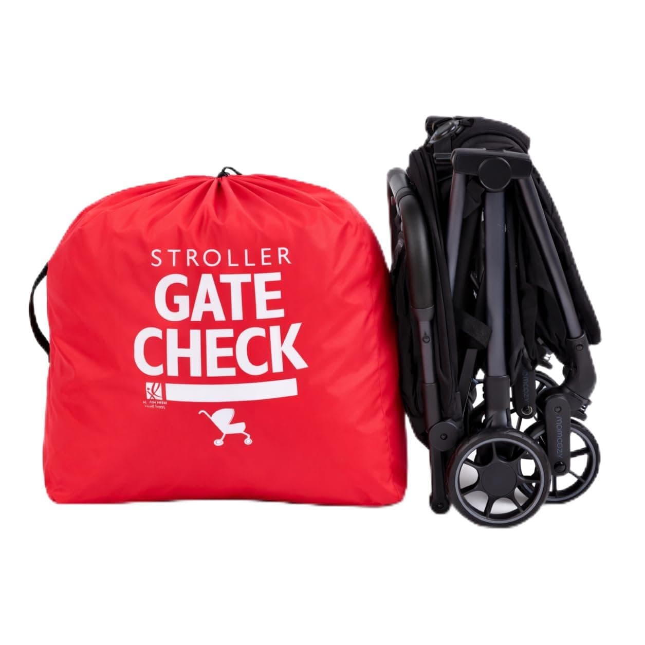 J.L. Childress Gate Check Travel Bag for Compact-Fold Strollers, Red