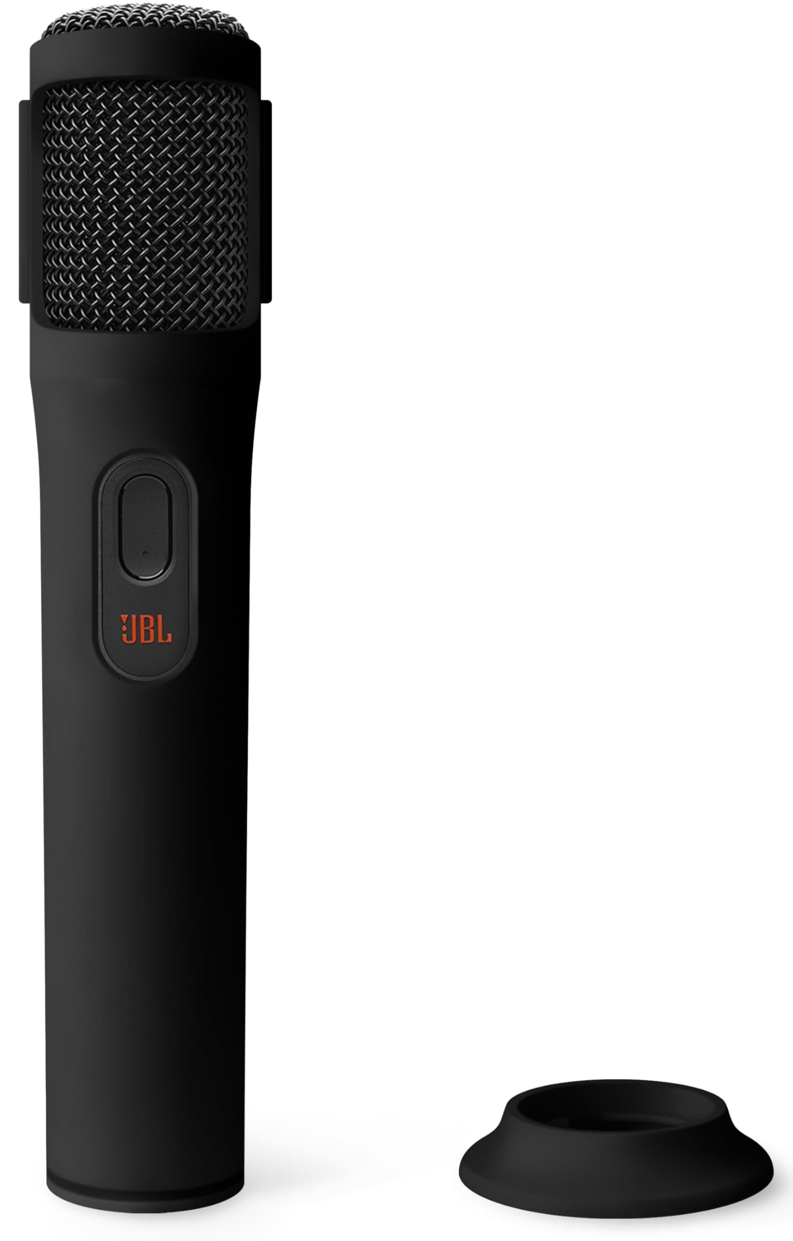 Geiomoo Silicone Case for JBL PartyBox Wireless Mic, Soft Flexible Scratch Resistant Protective Cover (Black)