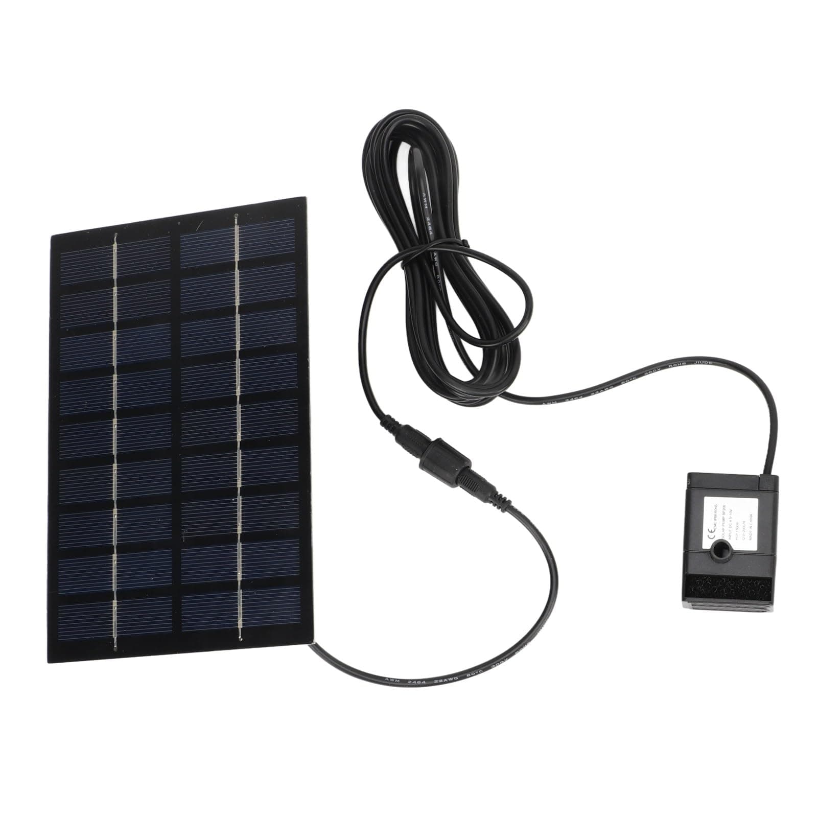 Sunisfa Solar Pond Pumps, 9V 1.8W Easy Mounting Anti Clogging Mesh Water Pumps Kit with Nozzles Great for Bird Baths, Fish Tanks, Small Mere, Swimming Pools and Gardens