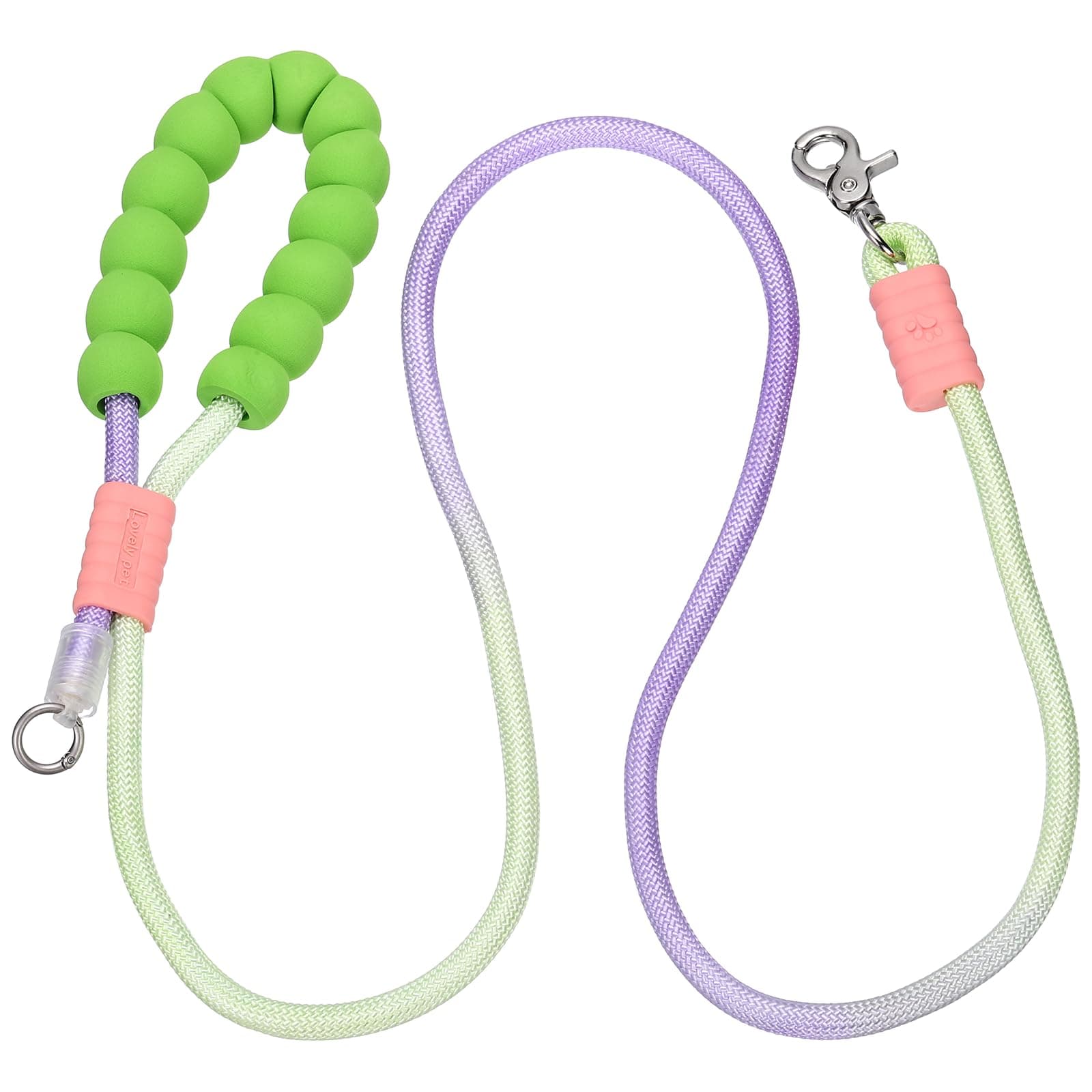 PETAXCELL Dog Leash Hands Free 6.6ft/2m Dog Training Leash Blue Pink