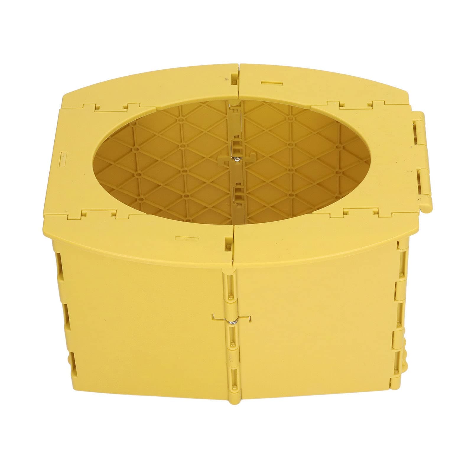 Sunisfa Portable Toddler Potty Lightweight Foldable Baby Toilet for Camping, Travel, Long Distance Driving with Cleaning Bag, PP Material (Yellow)