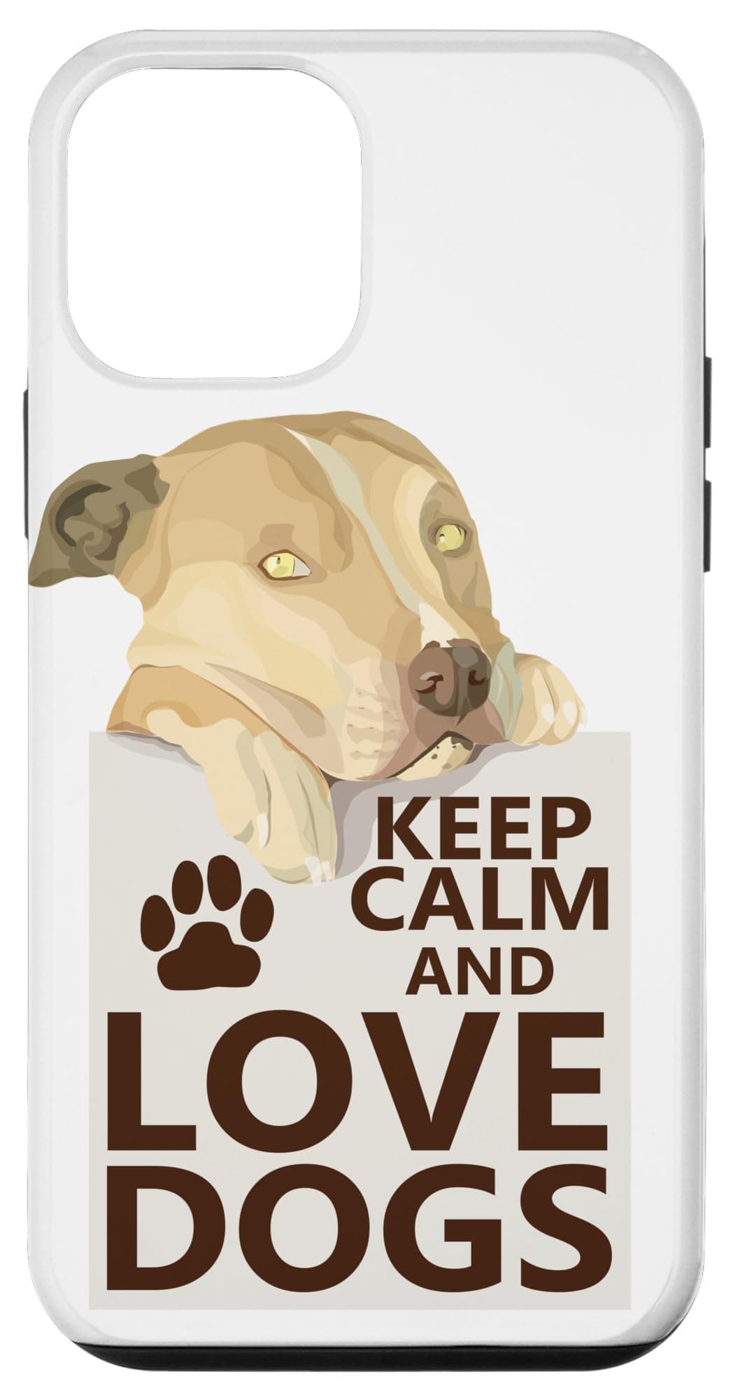 Keep Calm And Love Dogs Adopt Don’t Shop Cute Dog Funny Fun Case for iPhone 12 mini