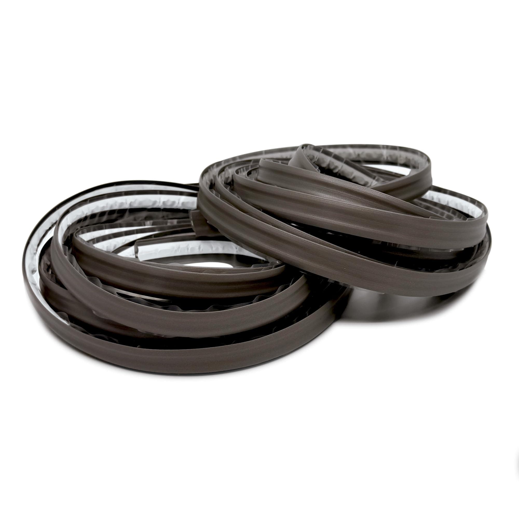 InstaTrim Peel & Stick Caulk Replacement Trim, flexible, easy to use, self-adhesive caulk tape and sealant for floors, doors, windows, counters, tubs and more - Made in USA, 1.25 cm x 6 meters, Bronze