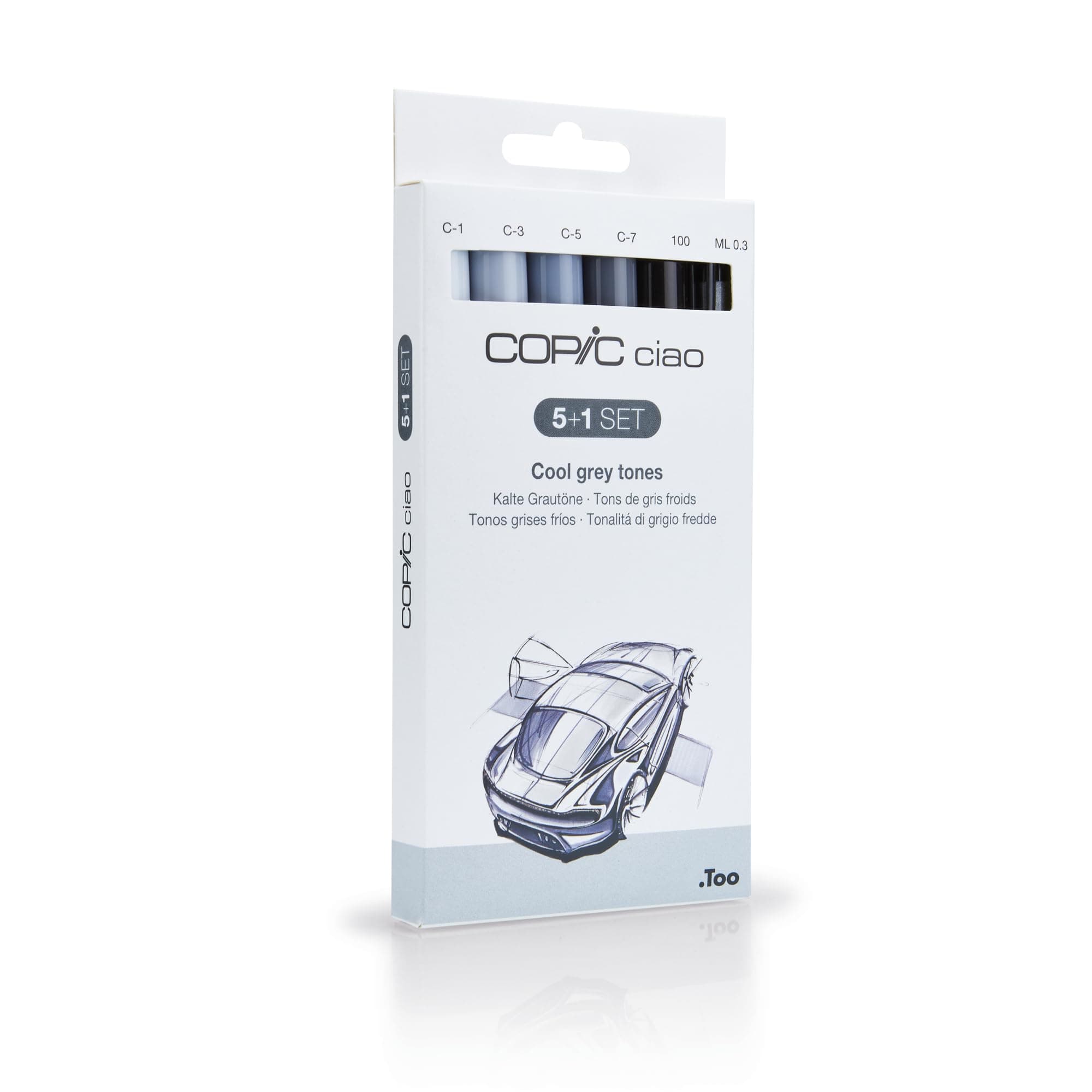 Copic Ciao Set includes Marker - Grey Tones (5+1)