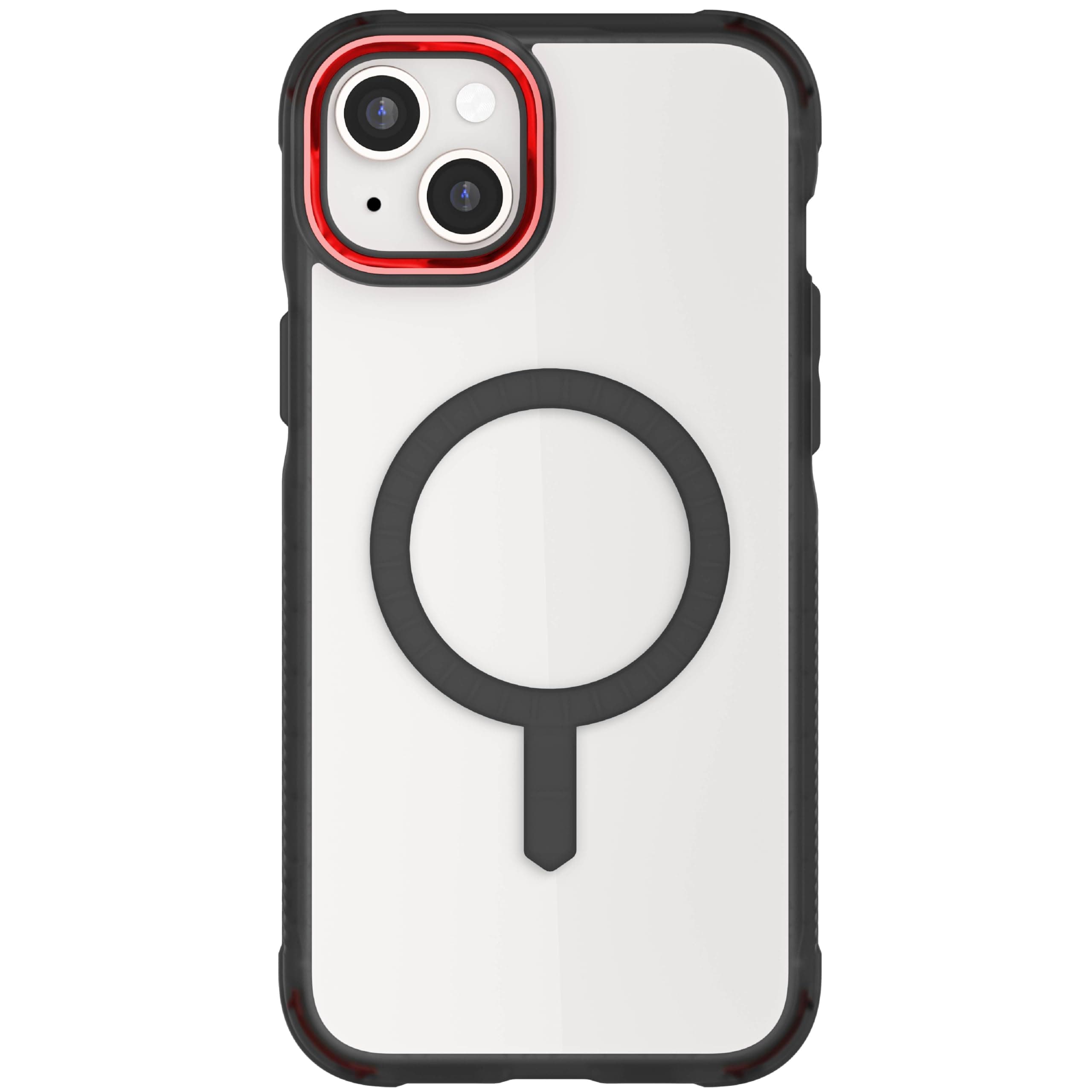 Ghostek Covert iPhone 15 Plus Clear Case - Compatible with MagSafe Accessories, Shockproof Silicone, Minimalist Phone Cover (6.7 Inch, Smoke)