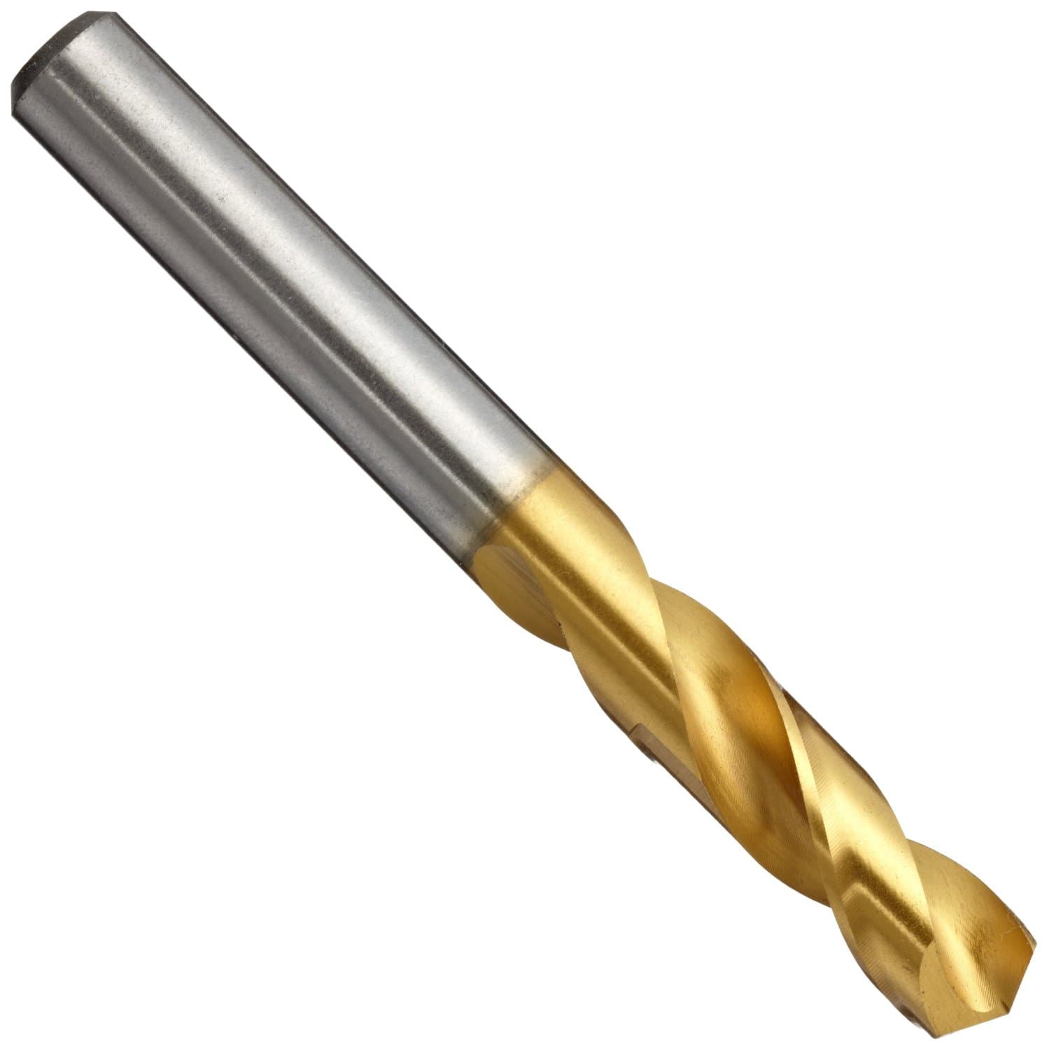 YG-1 D4148 High Speed Steel Screw Machine Drill Bit, TiN Finish, Straight Shank, Slow Spiral, 135 Degree, #34 Size, 7/64" Diameter x 1-7/8" Length (Pack of 5)