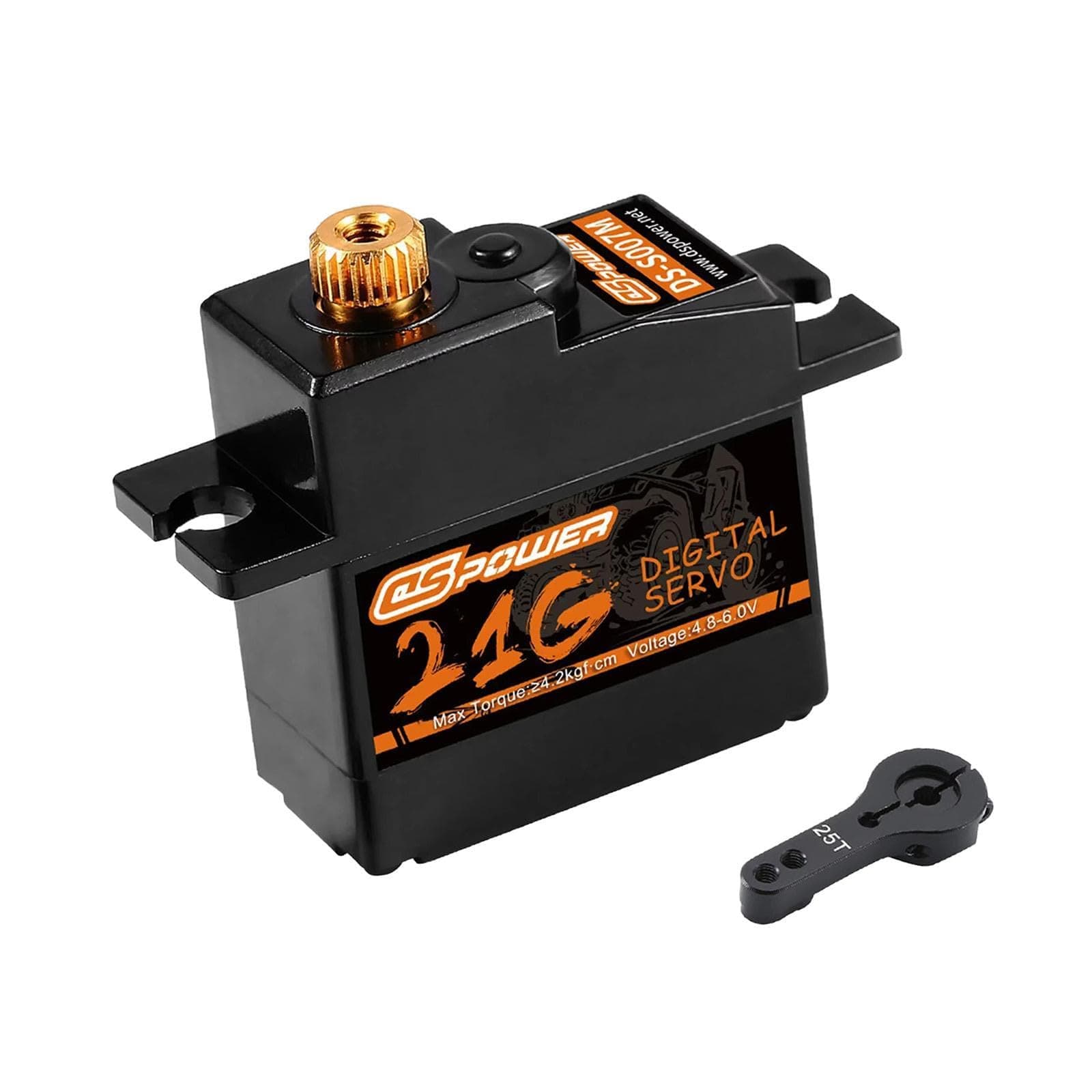 Amagogo 21G Digital Servo for 1/12 Scale Model Waterproof Accessories JST2.54 Micro Mini Servo for MN168 MN82 RC