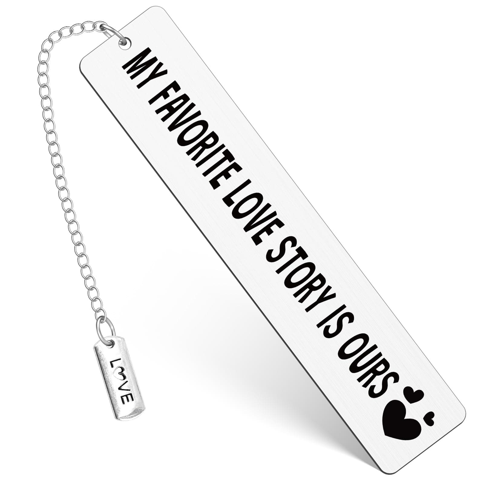 Couple Bookmarks Gifts for Him Her Metal Love Heart Bookmark Valentines Day Anniversary Birthday Gifts for Husband Wife Boyfriend Girlfriend Book Marks for Reading Women Men