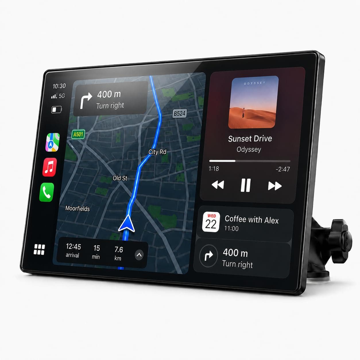 Topexplore 9" Wireless CarPlay Screen,Smart Upgrade for Older Cars