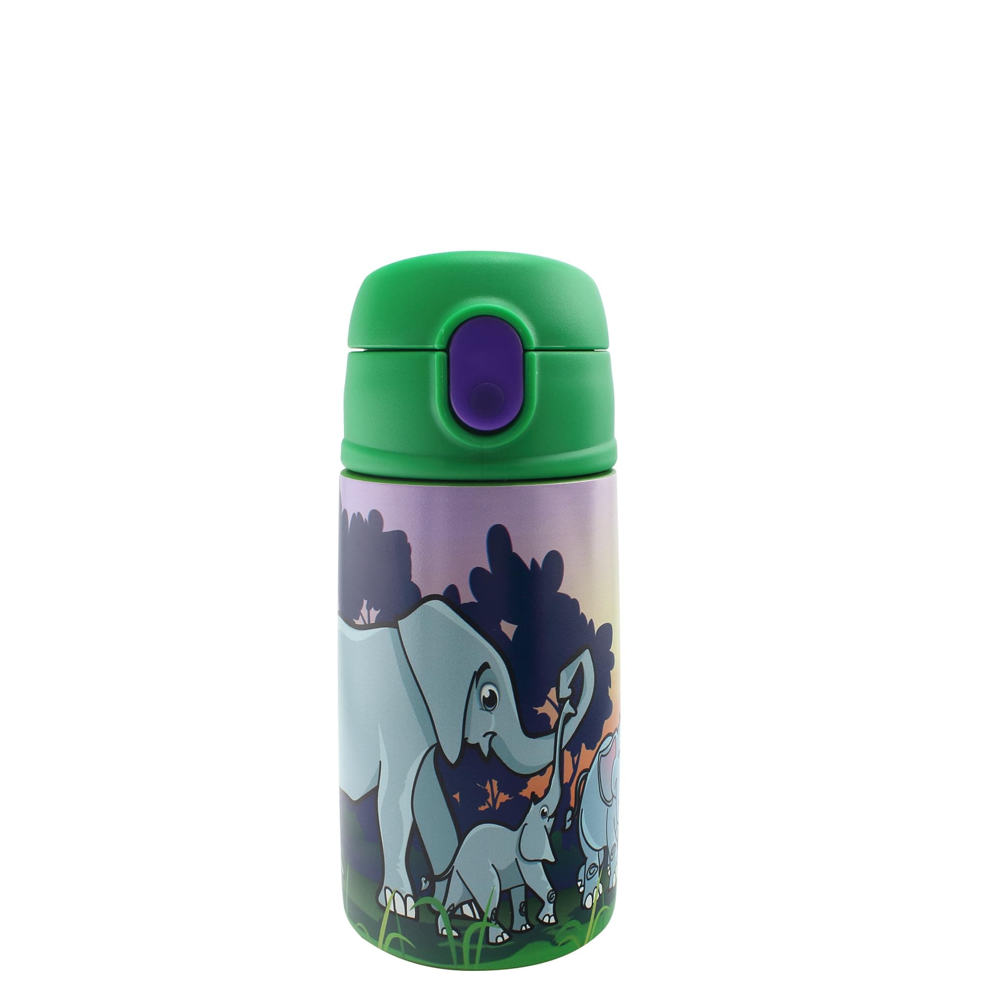 SIP WITH ME Zoo Elephant Stainless Flip-Top Cup 13oz