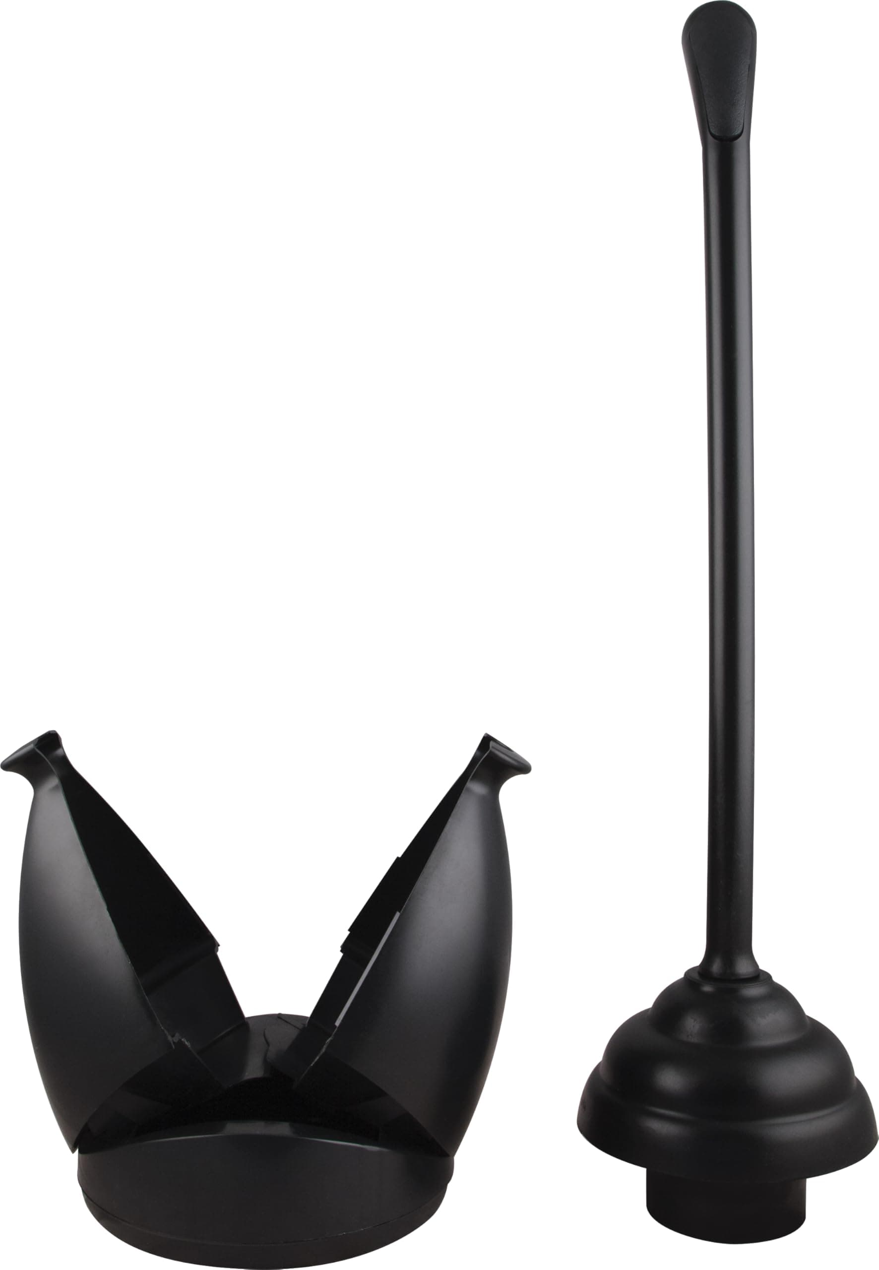 Master Plumber LX-83005MB EF, Plunger with Storage Caddy, Comfort Grip Handle, Plunge'N Store