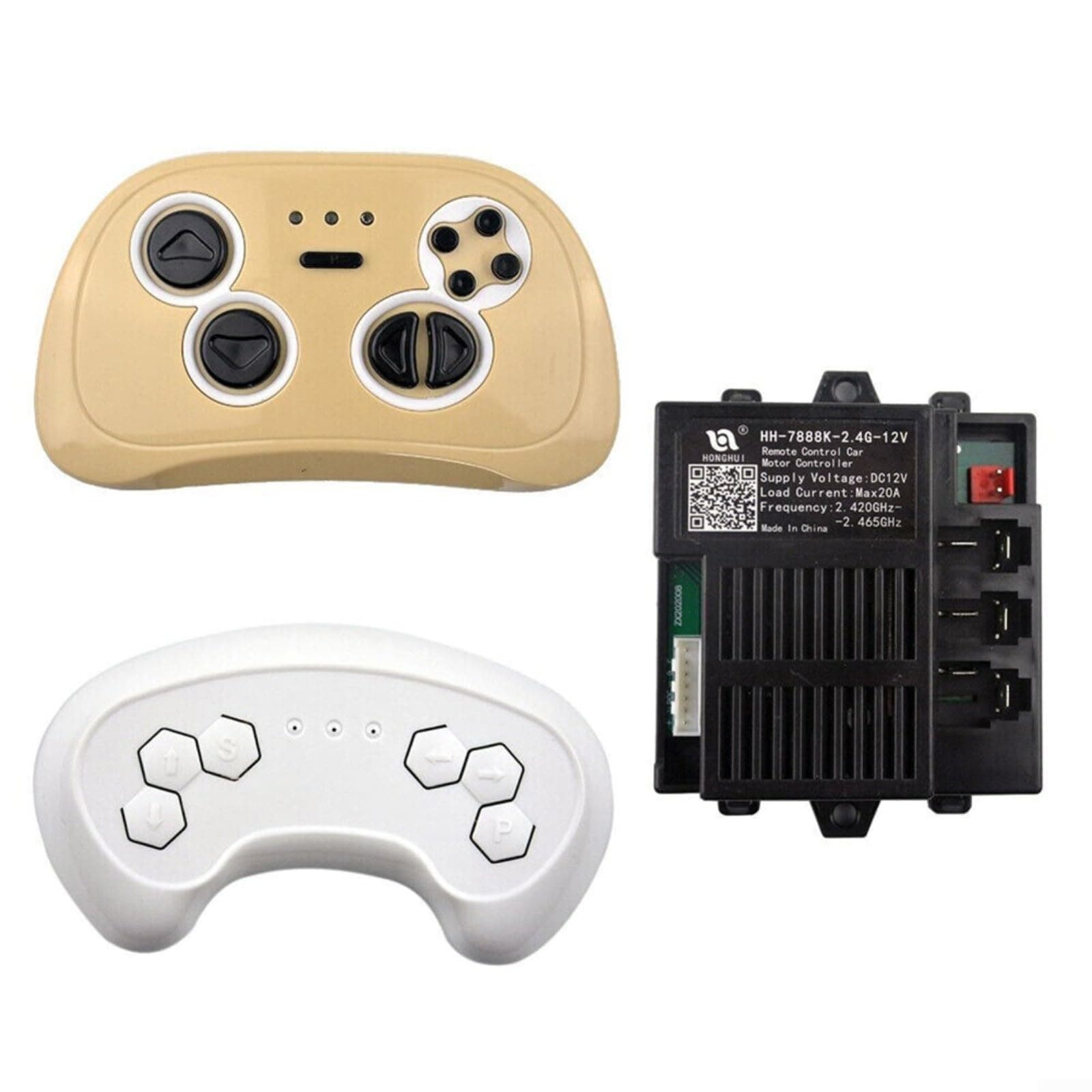 Sileduove Replacement 2.4G 12V Receiver HH-7888K For Children Electric Vehicle Compatible With HH670Y HH619Y RC Remote Control Box(HH-7888K-2.4G-12V)