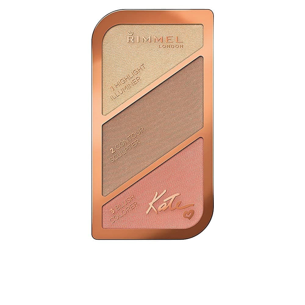 Rimmel London Sculpting Highlighter Palette 3-tone, Coral Glow, 18.5 g