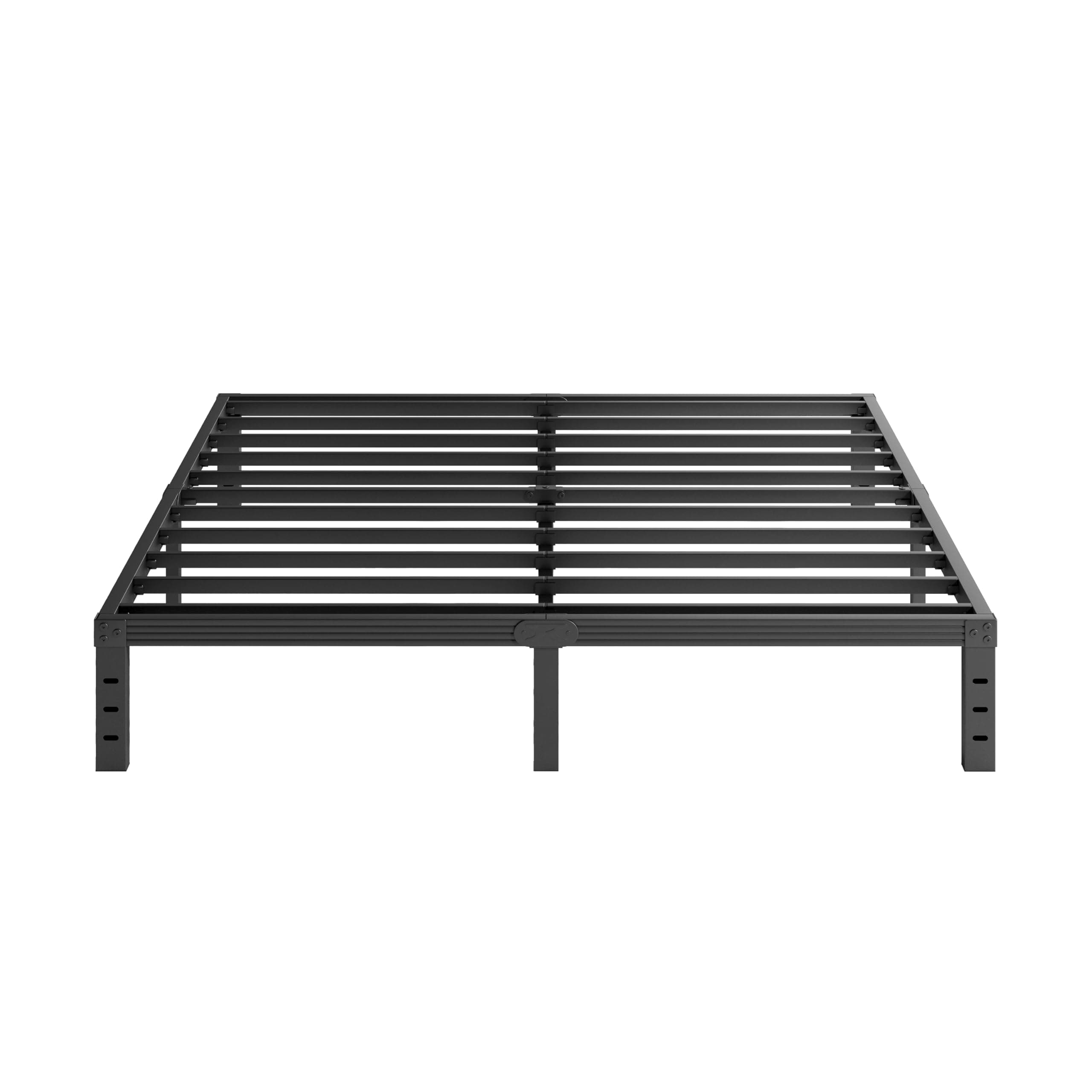 Furnitui 12 Inch High Metal King Bed Frame Platform, King Size Bed Frame No Box Spring Needed, Easy Assembly, Noise Free, Sturdy, Black
