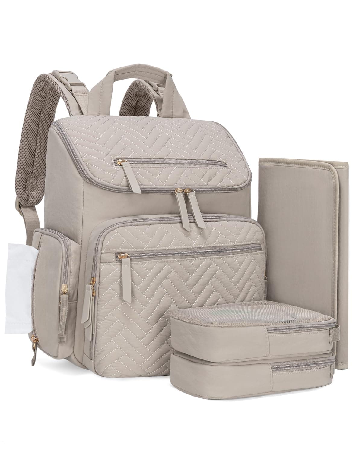 KABAQOO Diaper Bag Backpack 7
