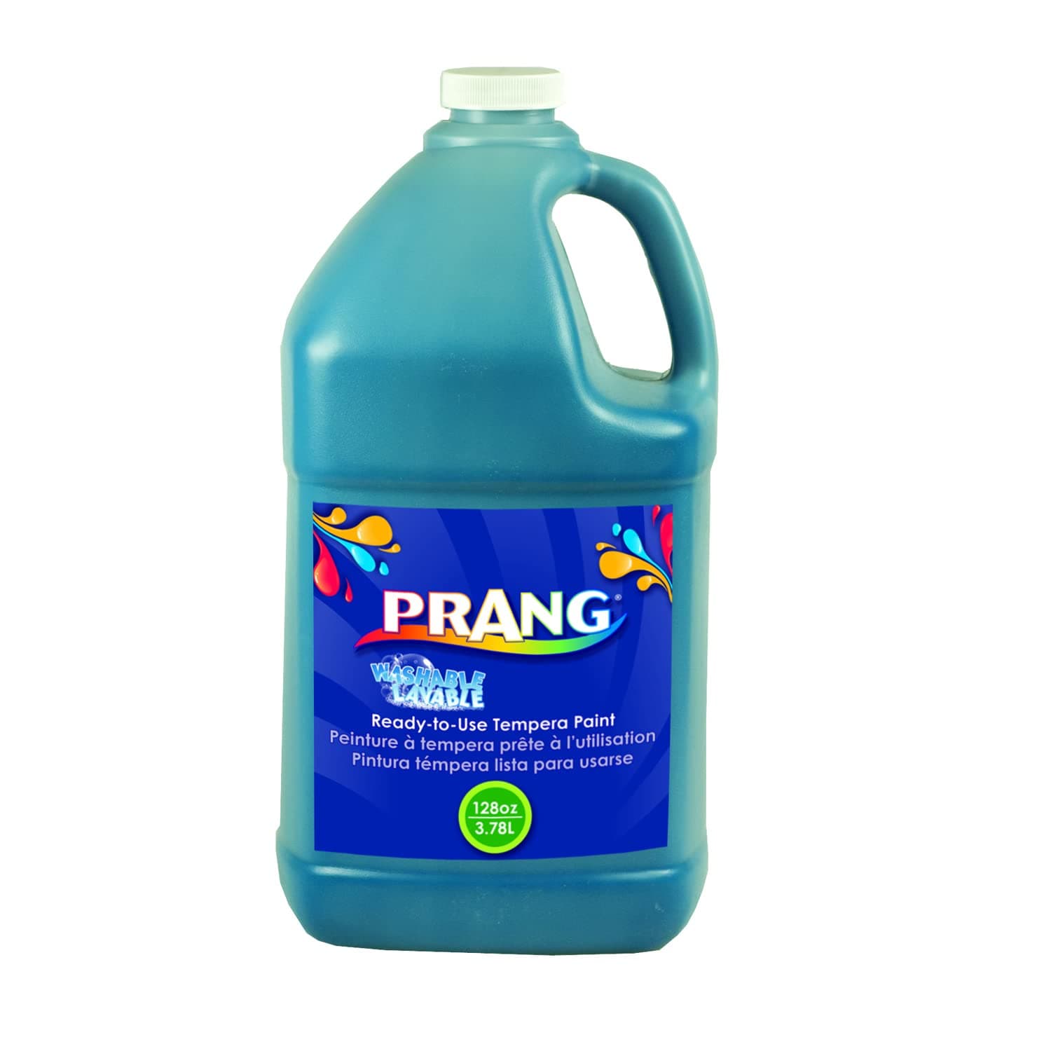 Prang Washable Paint, 1 Gallon Size, Turquoise Blue (10613)