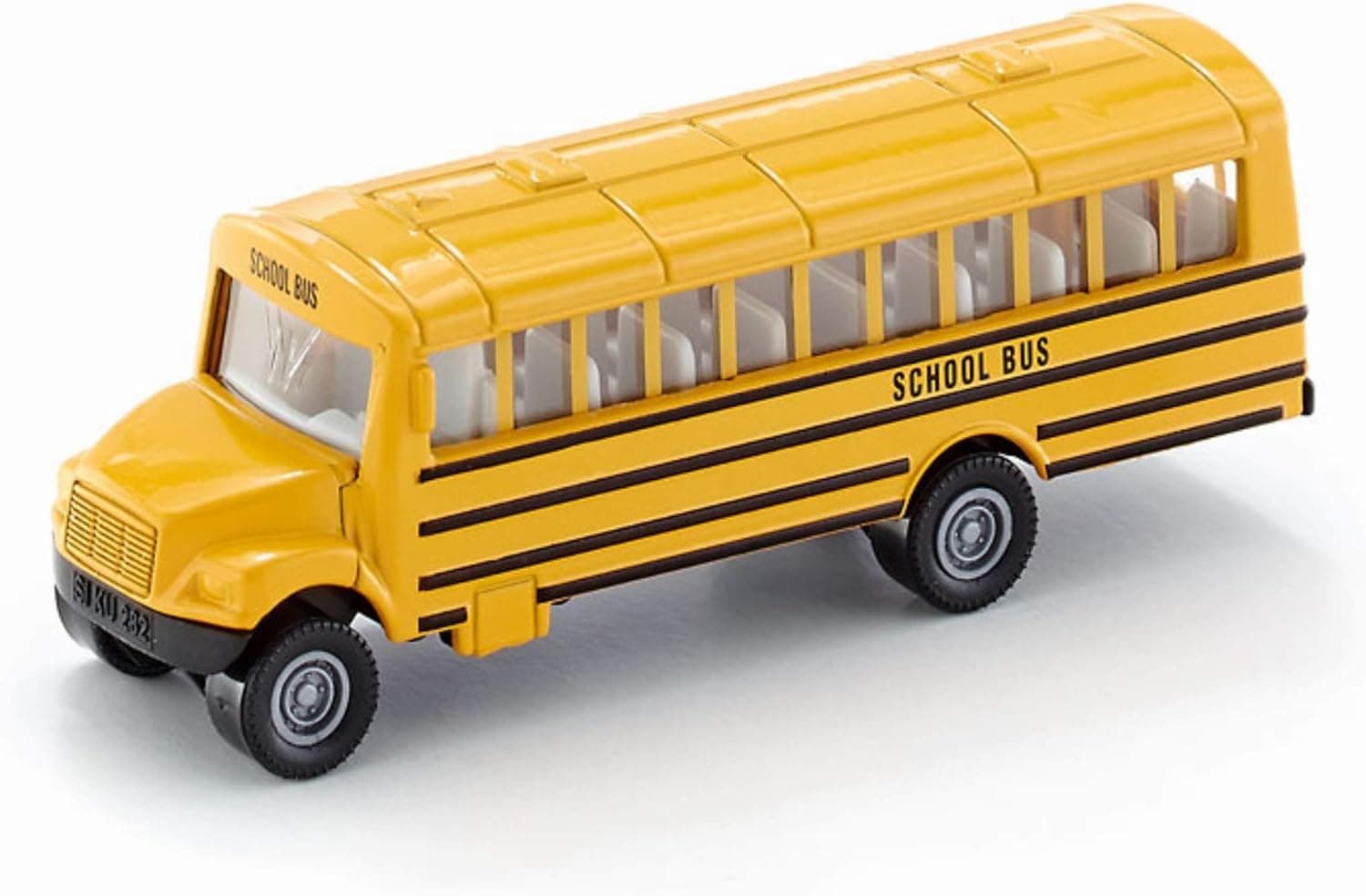 Siku - US School Bus - Yellow - Sturdy Model Vehicle - Metal and Plastic PVC Free - Endless Playing Fun - Small-Scale Toy - Stable Construction - from 3 Years Old and Up - SK-1319