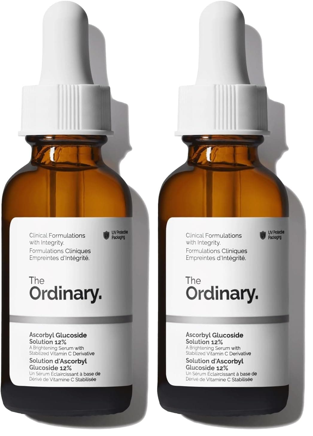 The Ordinary Ascorbyl Glucoside Solution 12%, Vitamin C Serum for Even Skin Tone and Antioxidant Protection, 30 ml (Pack of 2)