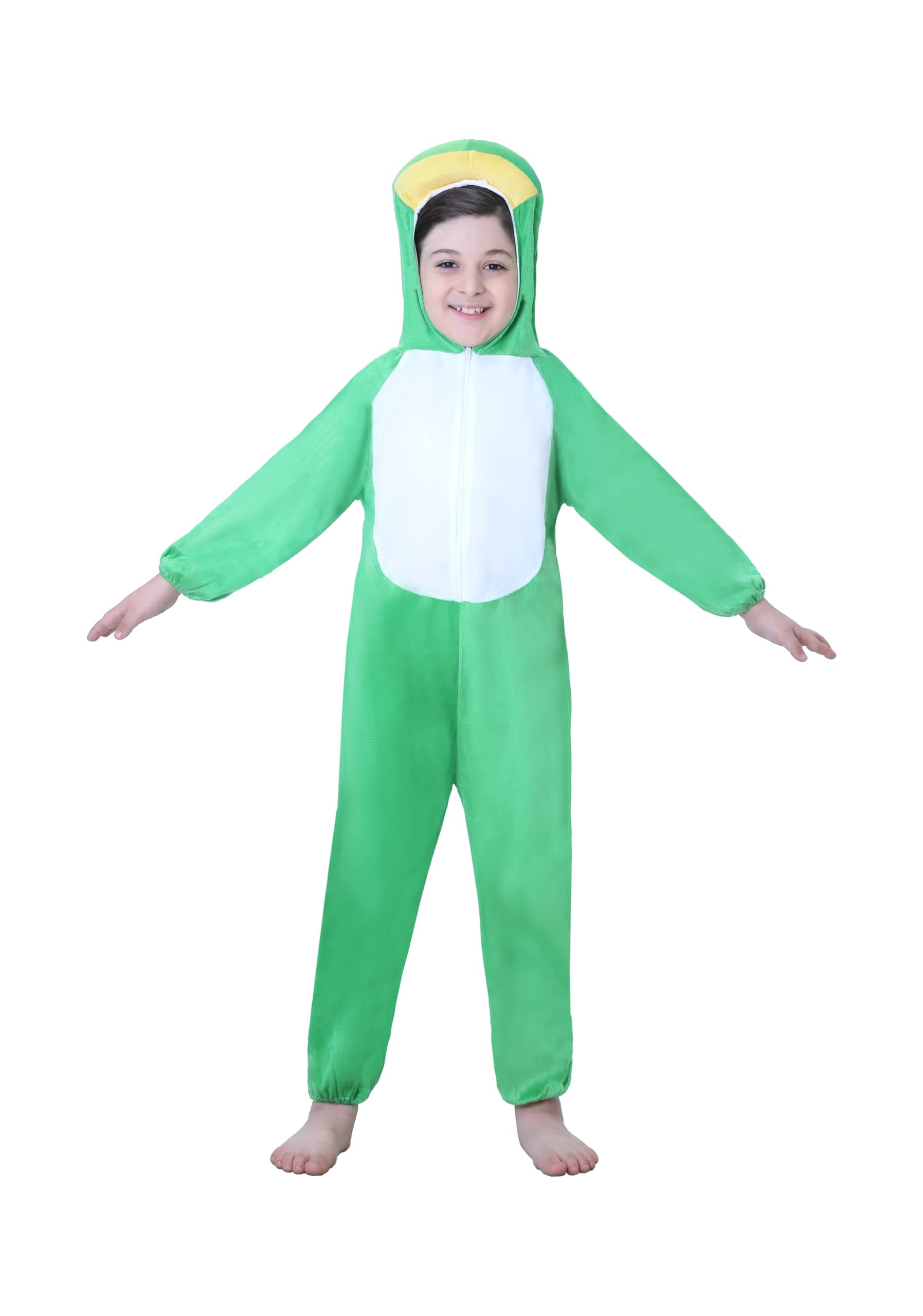 Kids Animal Costume for Boys Girls Unisex Fancy Dress Party Outfit Cosplay (XL (For kids 120 CM - 140 CM tall), Frog)