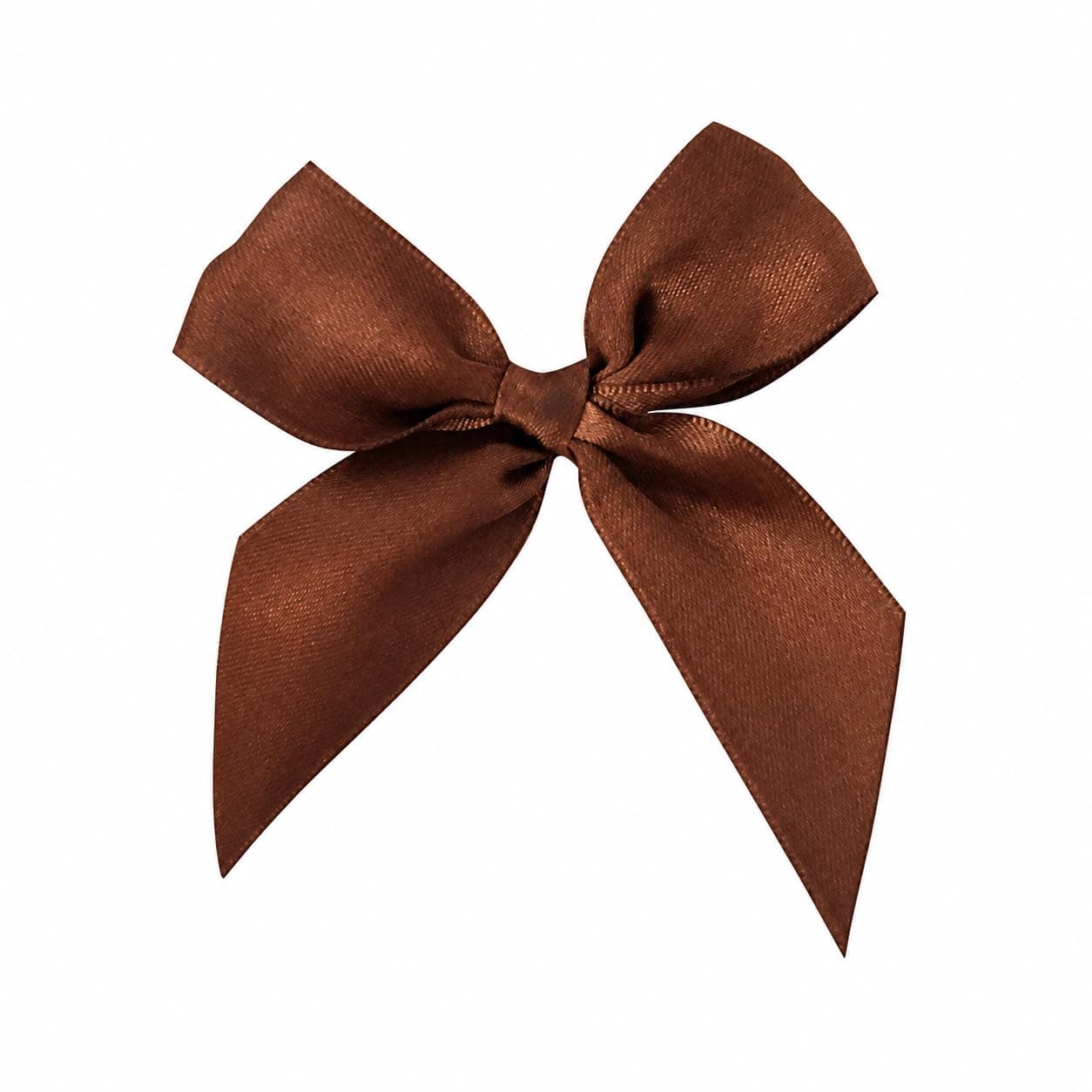 Brown Satin Pre-Tied Decorative Bows - 3" Wide, Set of 10, Christmas, Wedding Favors, Fall Decor, Birthday, Thanksgiving Gift Ribbons, Autumn, Gift Bows